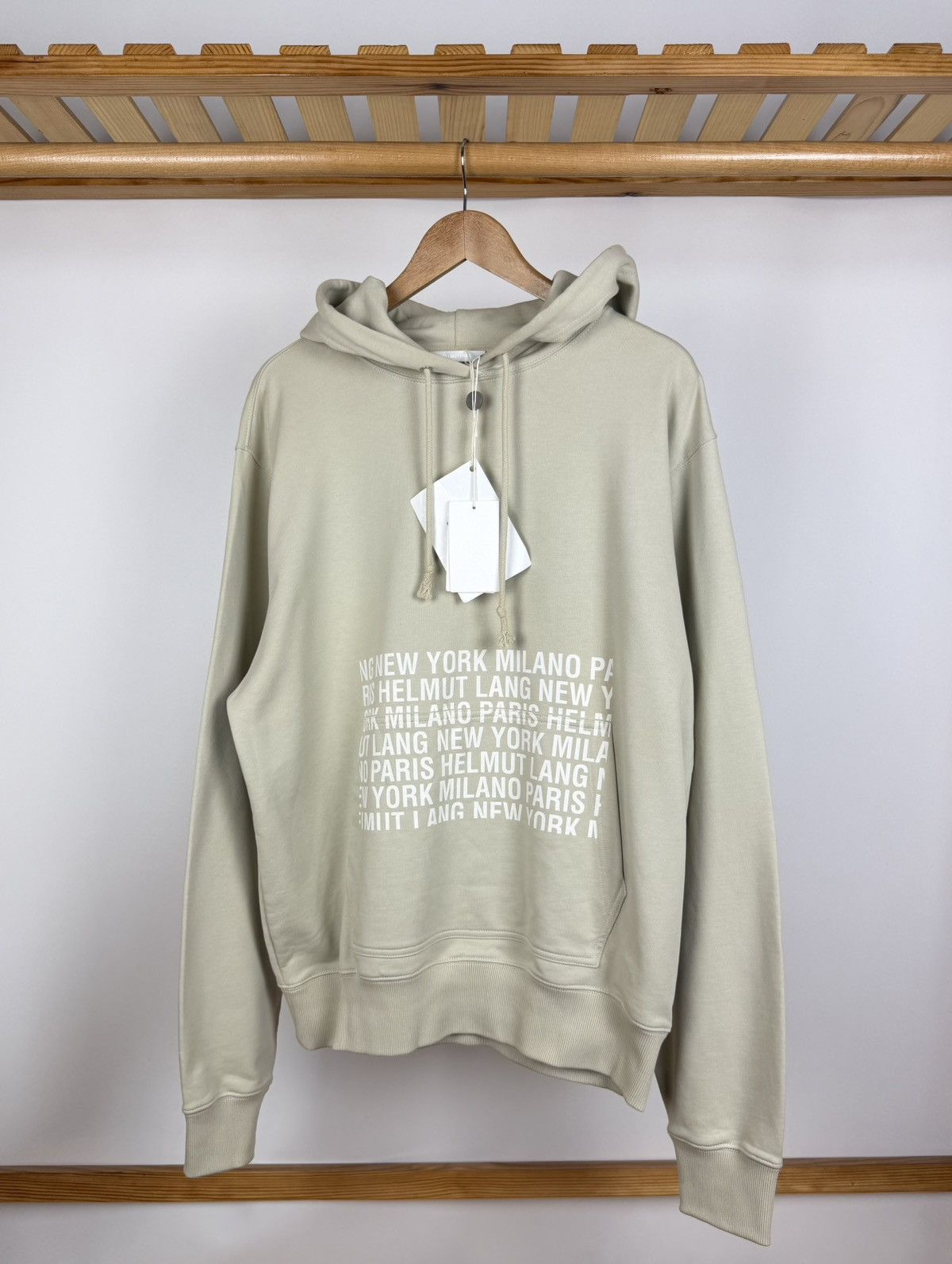 Helmut Lang HELMUT LANG Box Logo Hoodie Size L Size US L / EU 52-54 / 3 - 1 Thumbnail