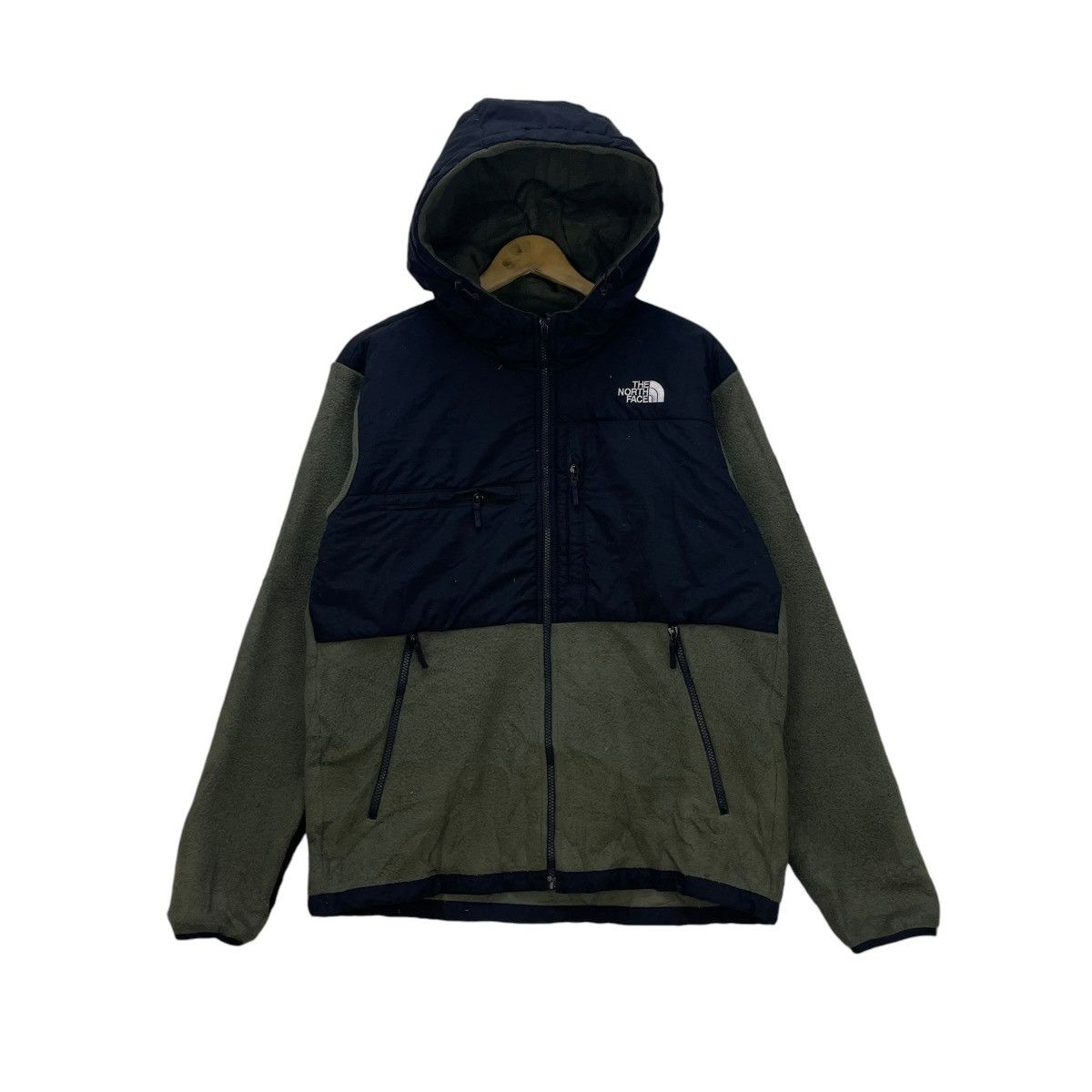 The North Face 💥Vintage The North Face Hybrid Two Tone Hooded Jacket Size US XL / EU 56 / 4 - 1 Thumbnail