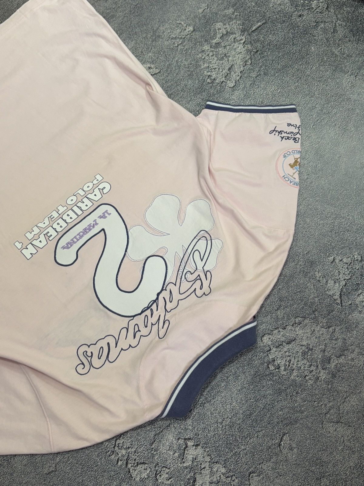La Martina La Martina Argentina Ocean Polo Club Pink Patch Logo XXL Size US XXL / EU 58 / 5 - 14 Thumbnail
