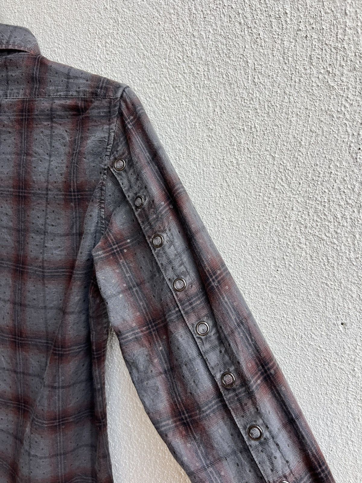20471120 Vintage Paranoid Japan Blink Dot Bondage Flannel Shirt Size US S / EU 44-46 / 1 - 17 Thumbnail