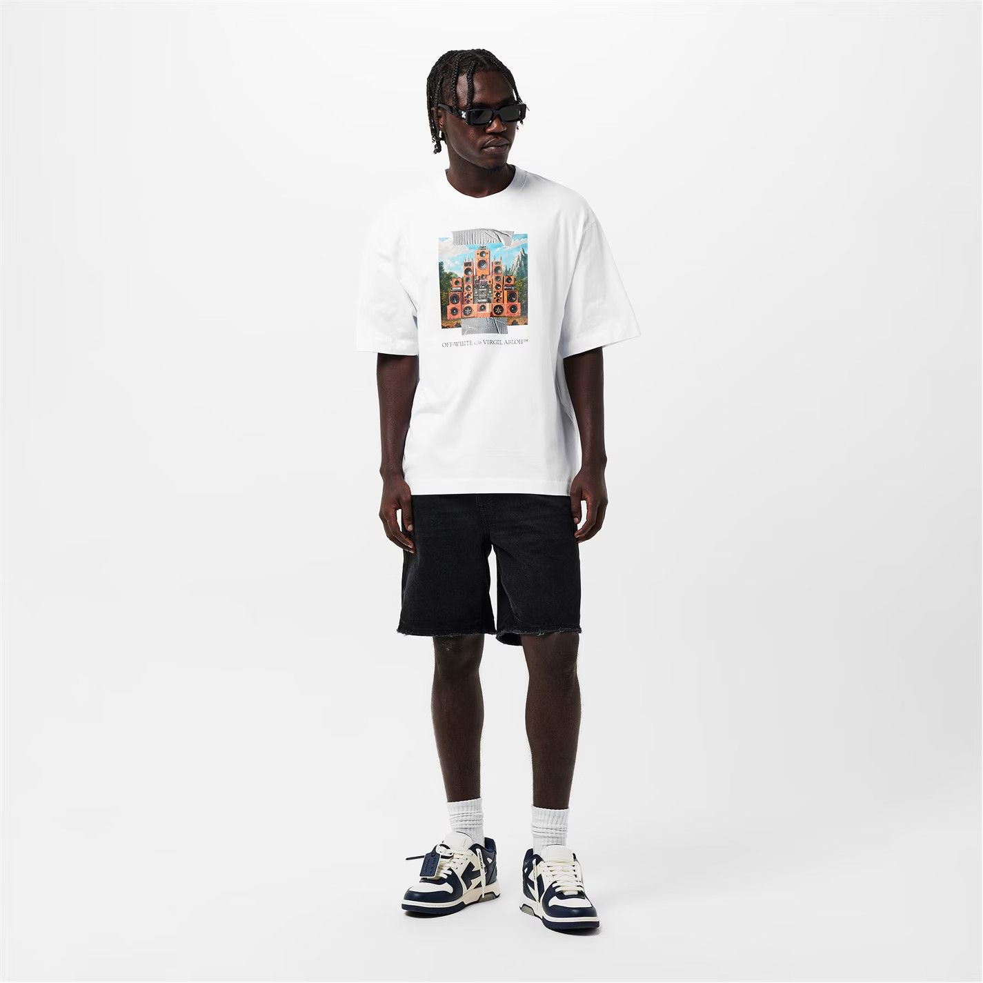 Off-White o1g2r1mq0226 Train T-Shirt In White Size US S / EU 44-46 / 1 - 5 Thumbnail
