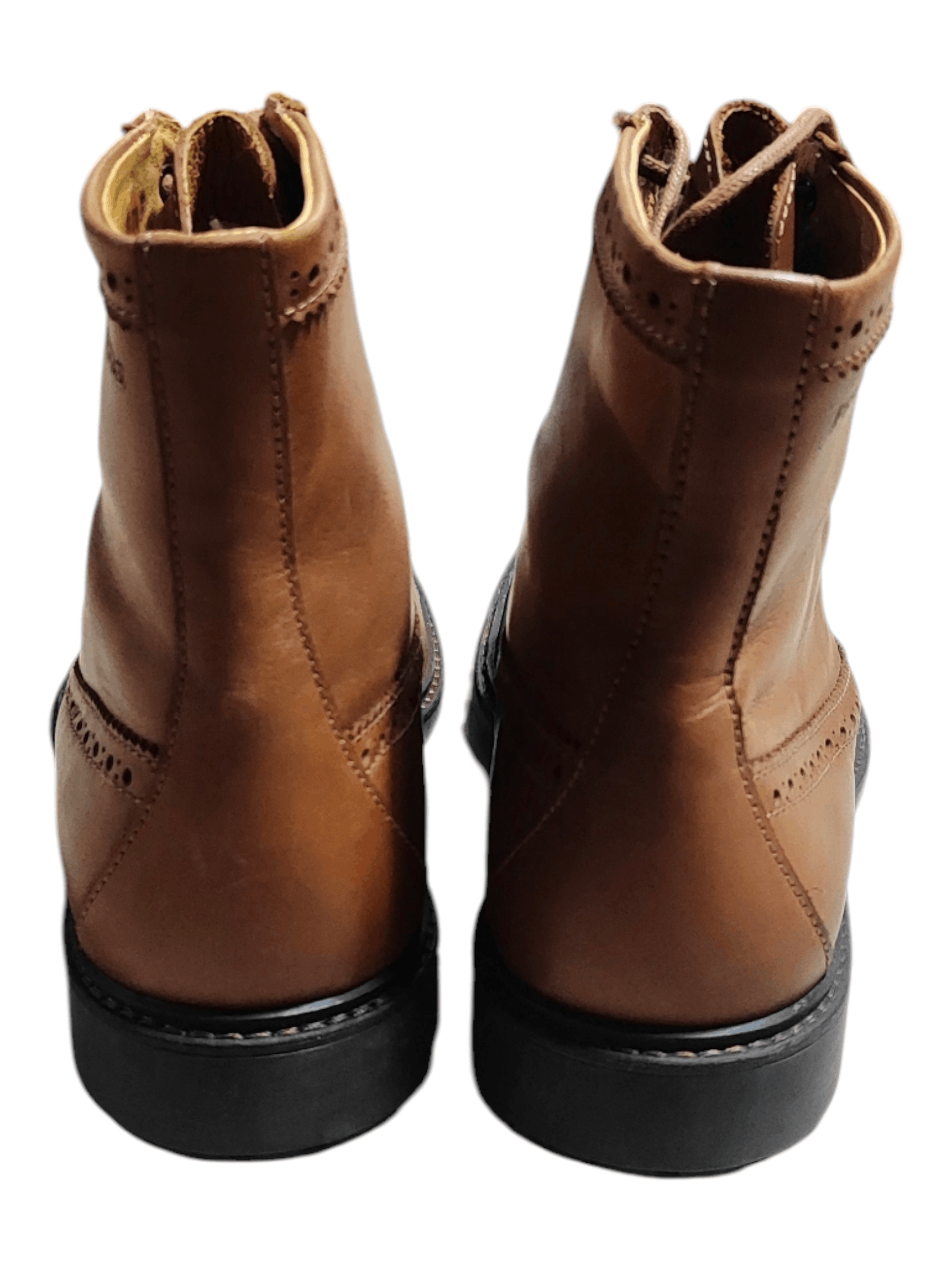Aigle AIGLE Men’s Wingtip Oxfords Brown Leather Boots Size US 10 / EU 43 - 5 Thumbnail