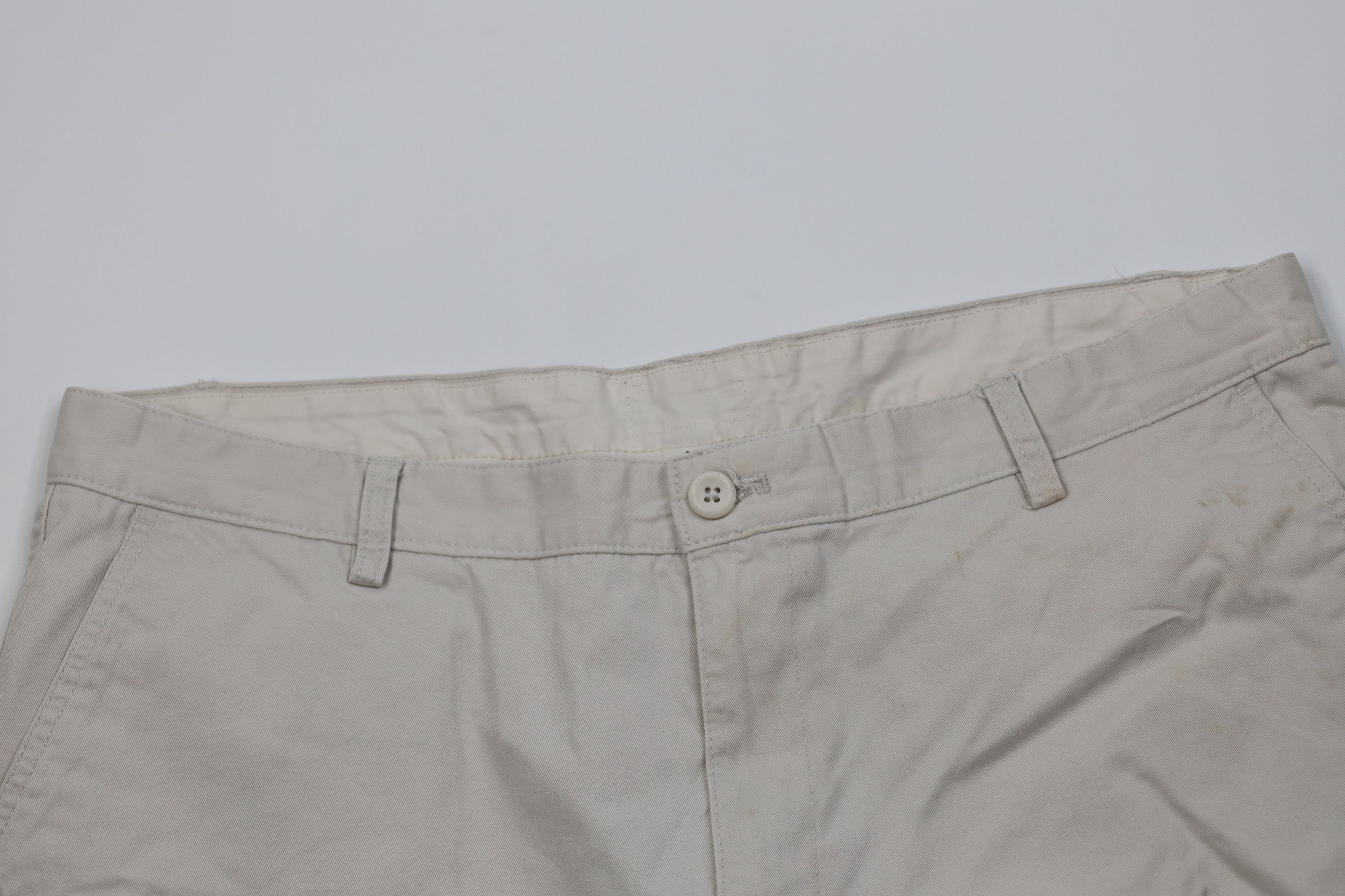 Vintage Vintage Y2K Streetwear Relaxed Fit Cargo Shorts Beige Cotton Size US 38 / EU 54 - 2 Thumbnail