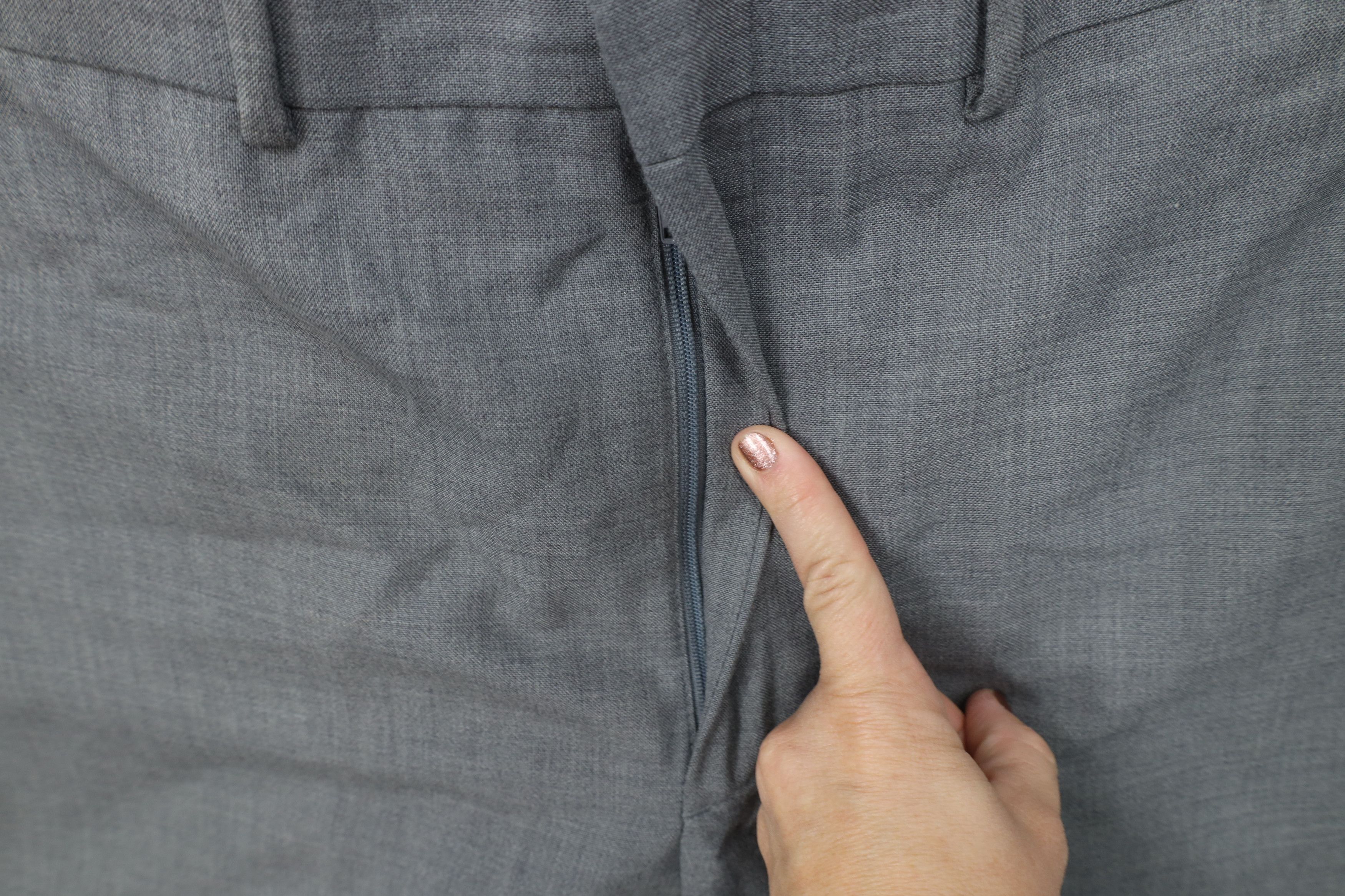 Vintage Vintage 90s Streetwear Wool Blend Wide Leg Chino Pants Gray Size US 36 / EU 52 - 6 Thumbnail