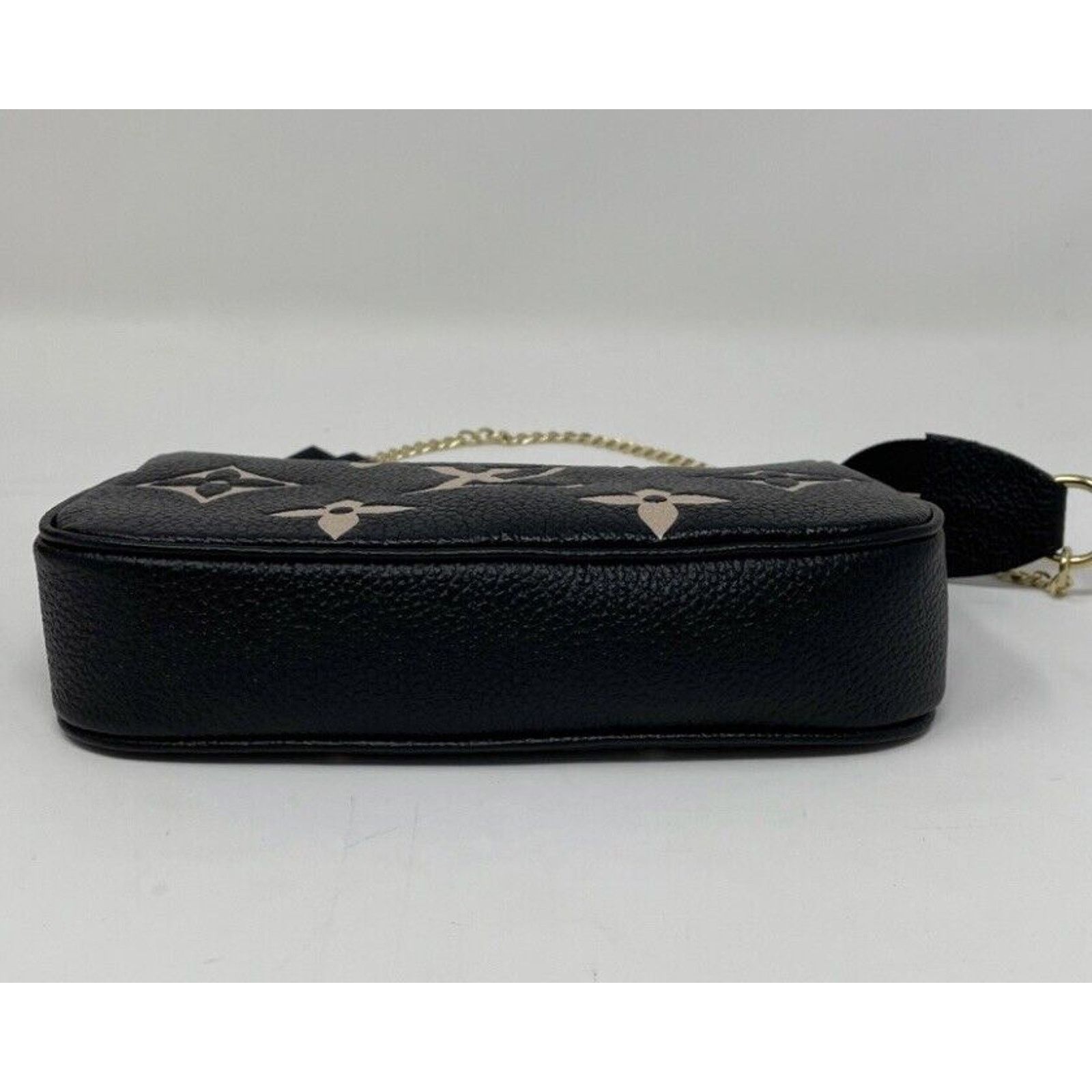 Louis Vuitton Mini Pochette Bicolor Empreinte Accessoires Pouch Black Size ONE SIZE - 7 Thumbnail