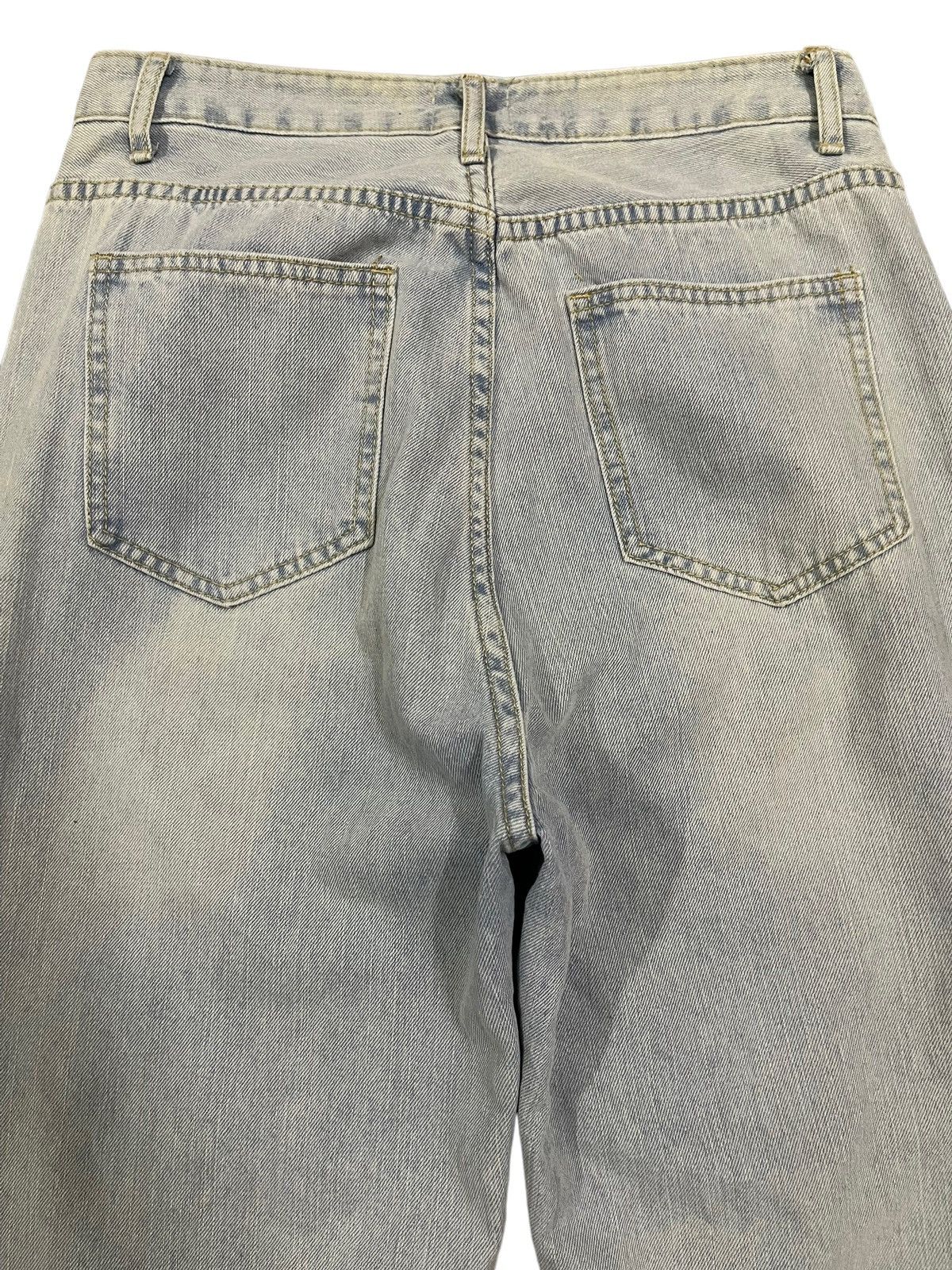 Hysteric Glamour Vintage Japanese Brand Blue Wash Distressed Baggy Jeans Size US 29 - 4 Thumbnail
