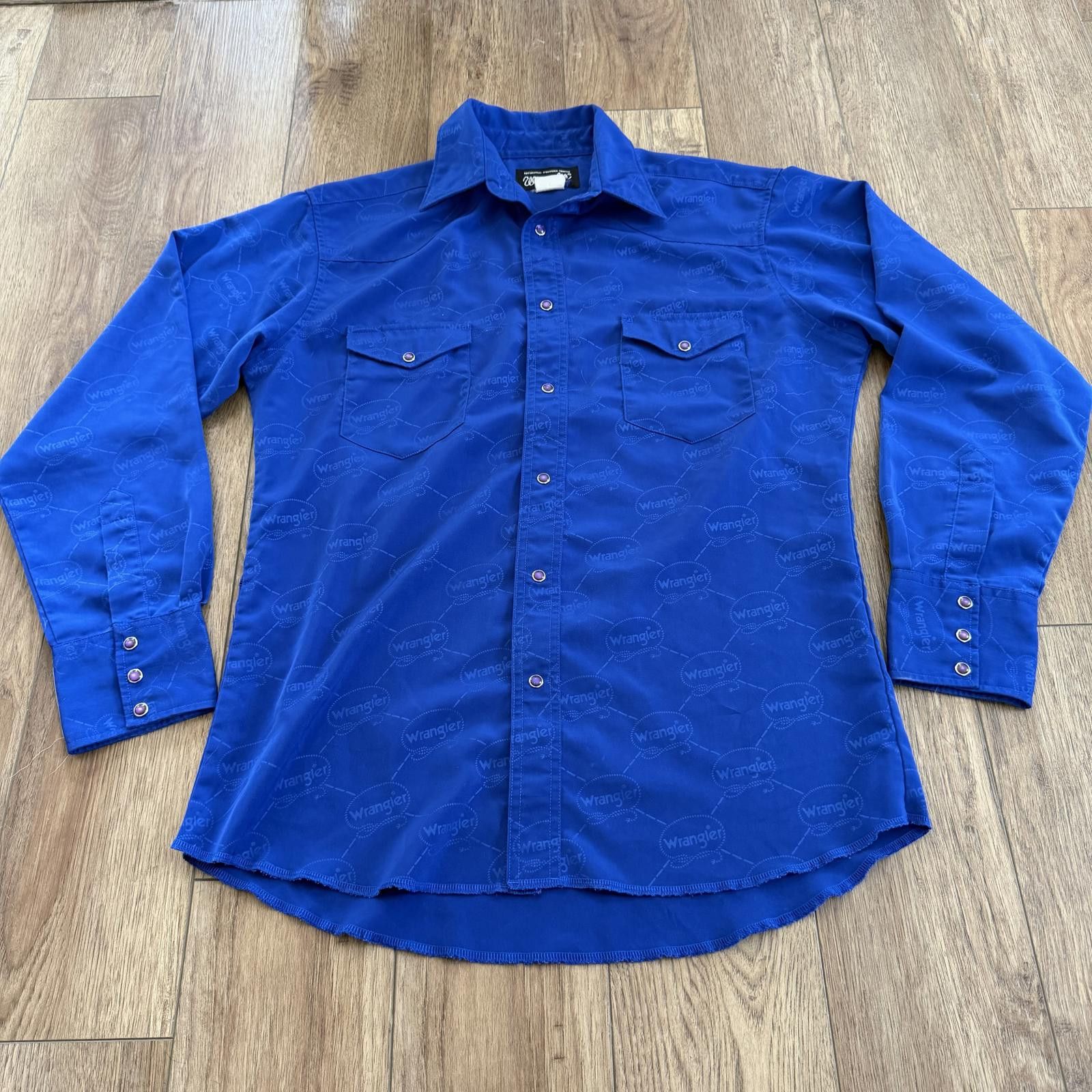 Wrangler Vintage 80s 90s Wrangler Western Cowboy AOP Snap Shirt Size US M / EU 48-50 / 2 - 1 Thumbnail
