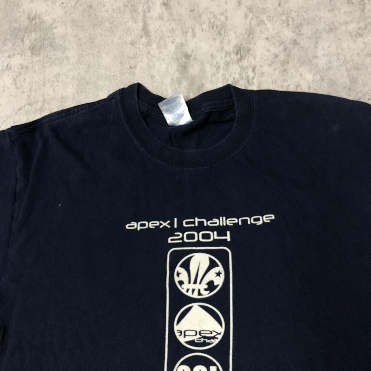 Gildan Apex Challenge 2004 black cotton t-shirt tshirt #retro Size US L / EU 52-54 / 3 - 2 Thumbnail