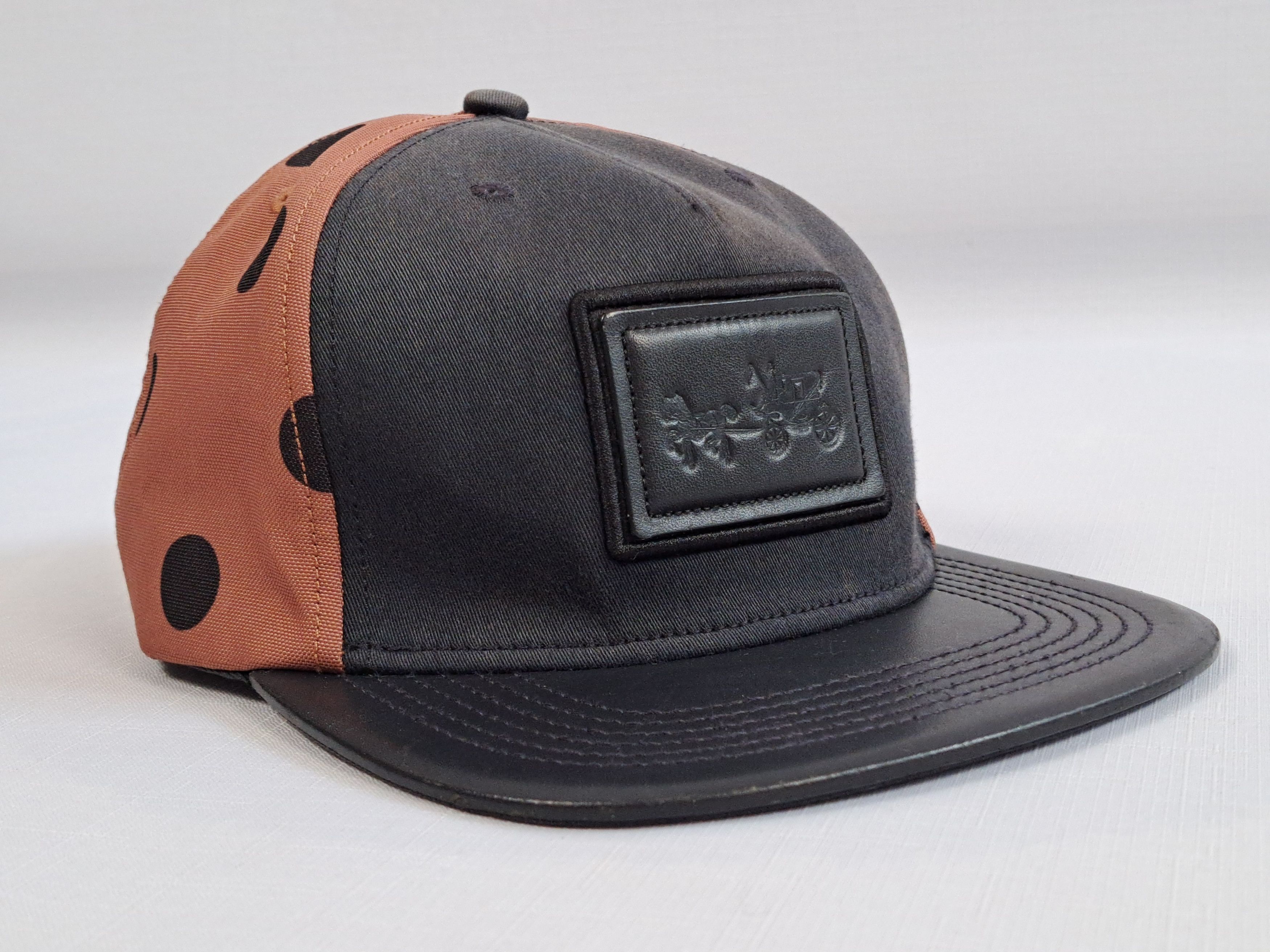 Coach Coach hat/cap with leather details. Size ONE SIZE - 2 Thumbnail
