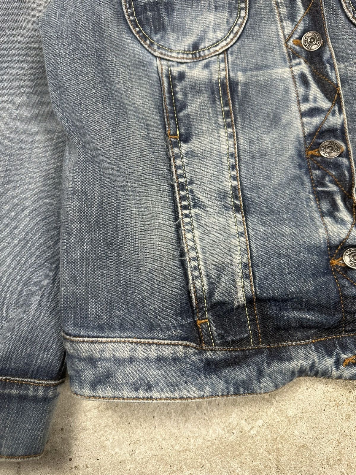 Alexander McQueen Alexander McQueen Blue Denim Skull Wings Jeans Stone Wash Size L / US 10 / IT 46 - 5 Thumbnail