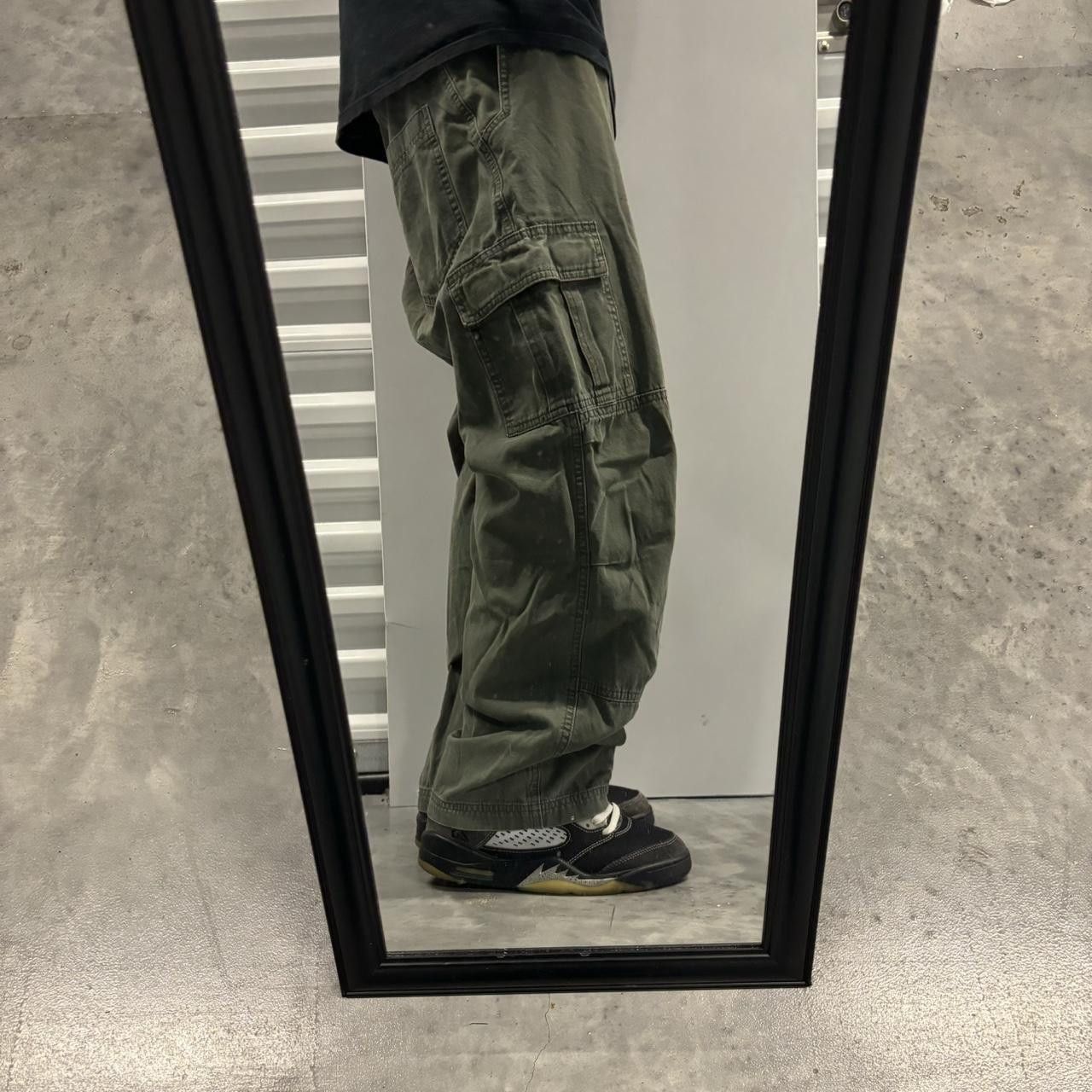Japanese Brand × Vintage Crazy Vintage Y2K/2000s Khaki Earth Tone Grunge Skater Workwear Cargo Pants! Size US 32 / EU 48 - 2 Thumbnail