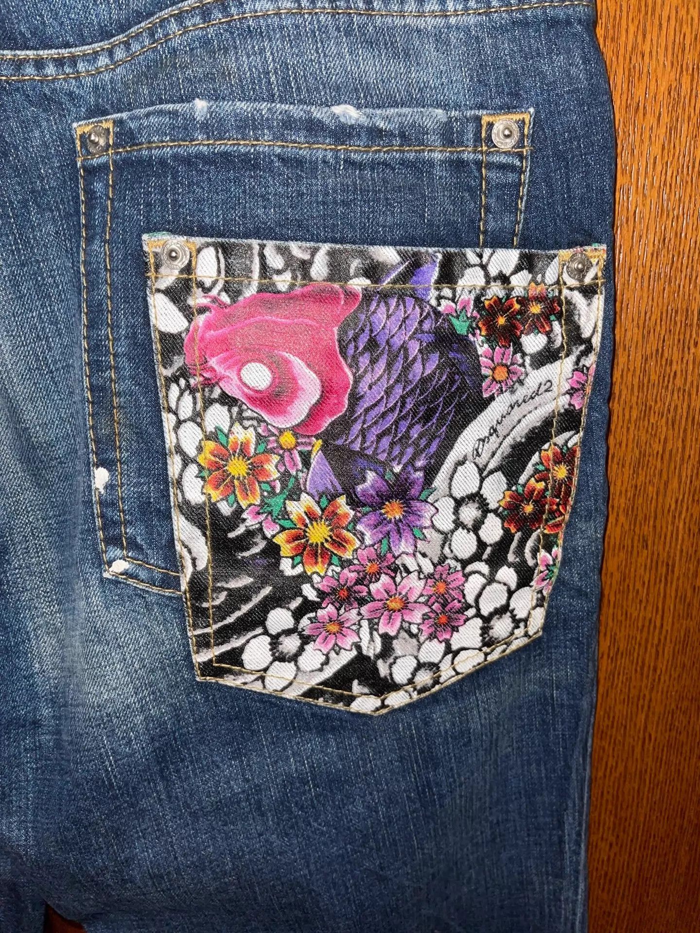 Dsquared2 D2 mid-rise slim blue denim jeans 48 new with tags Size US 32 / EU 48 - 3 Thumbnail