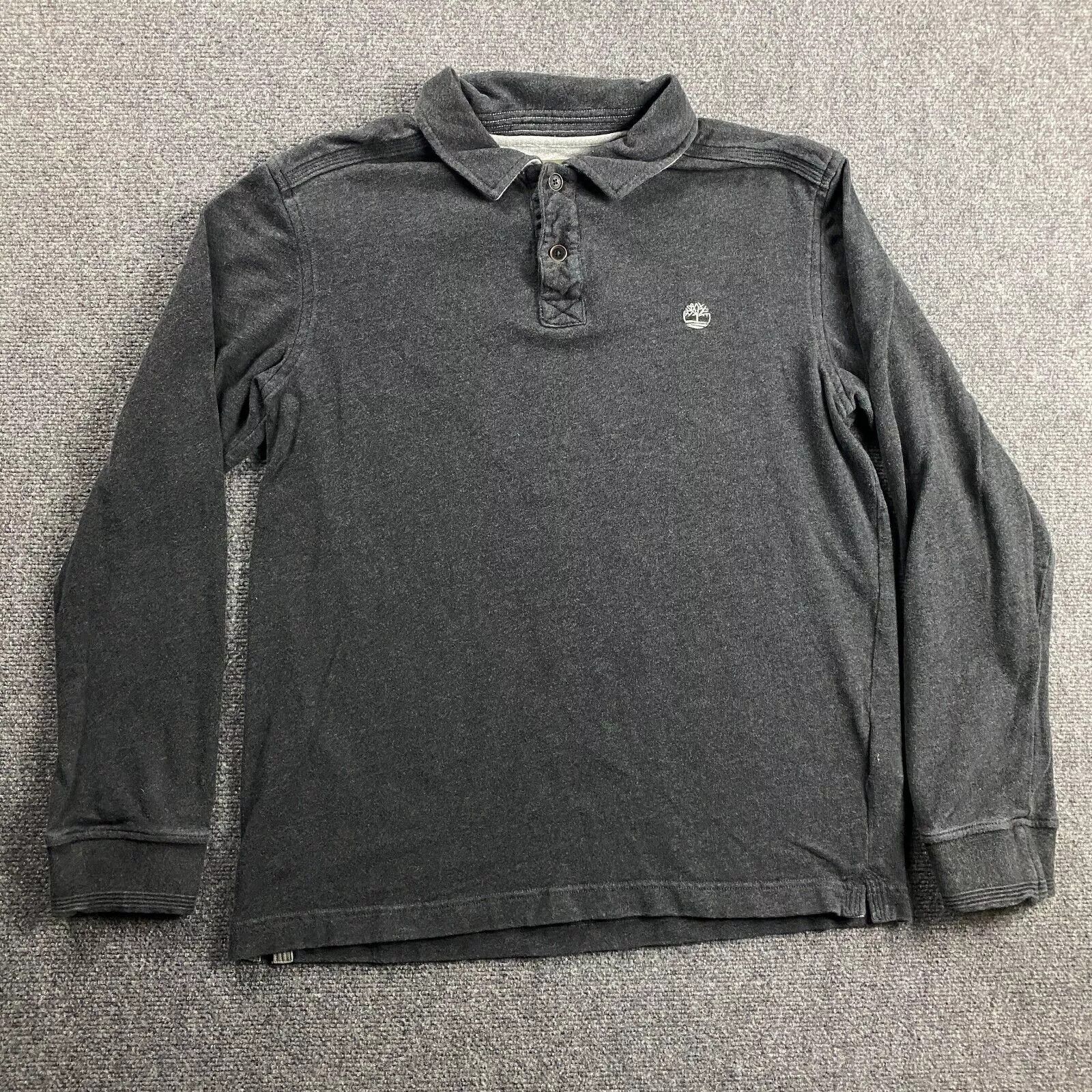 Timberland Timberland Polo Shirt Men's Large Gray Long Sleeve Cotton L Size US L / EU 52-54 / 3 - 1 Thumbnail
