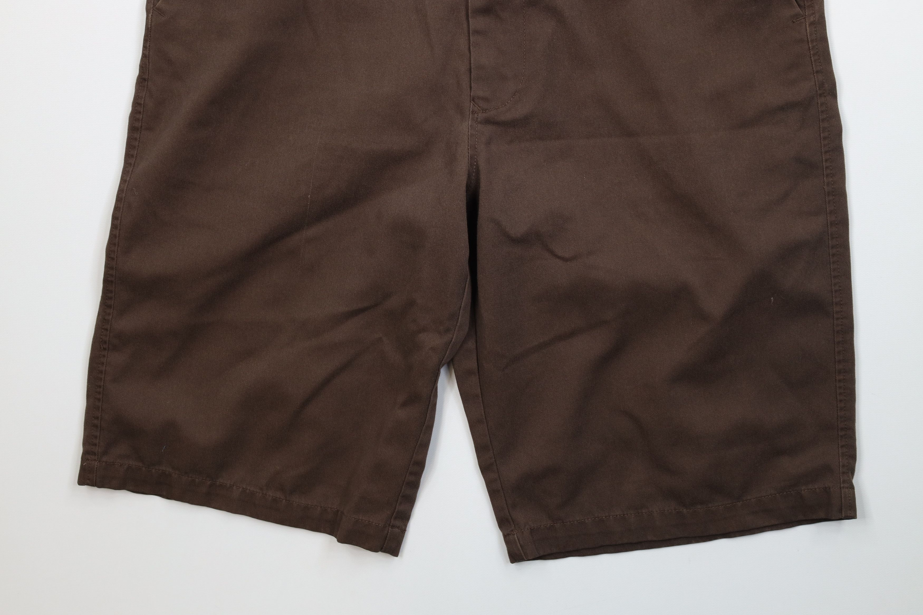 Volcom Vintage 90s Y2K Volcom Stone Skateboard Shorts Brown Cotton Size US 31 - 4 Thumbnail