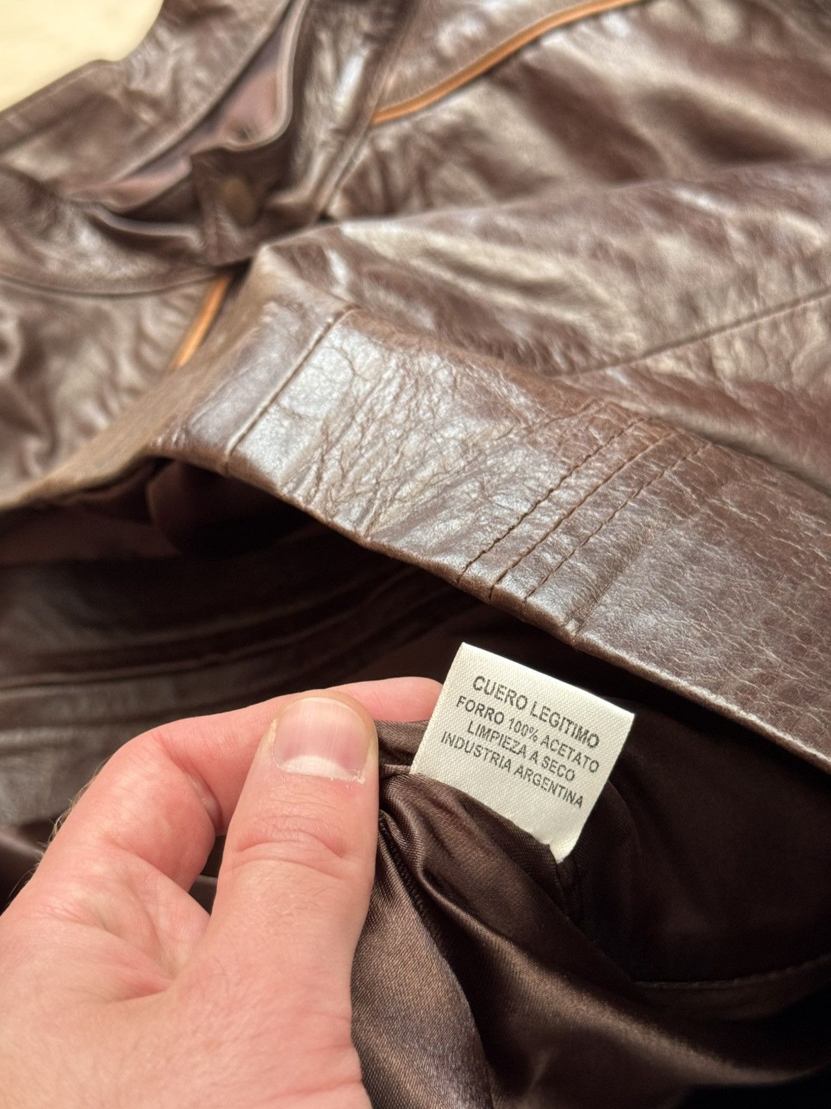 Genuine Leather Vintage Gotti y2k Brown Genuine Leather Moro Racing Jacket Size US M / EU 48-50 / 2 - 11 Thumbnail