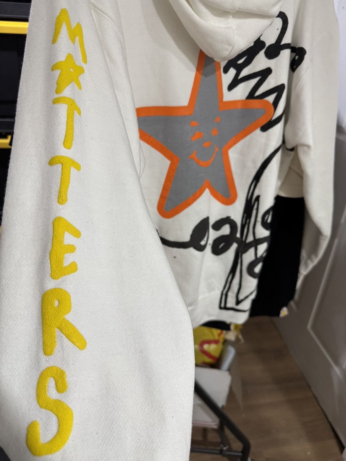 Asspizza Asspizza Pumpkin Face Nothing Matters Hoodie White 2022 Size US L / EU 52-54 / 3 - 3 Thumbnail