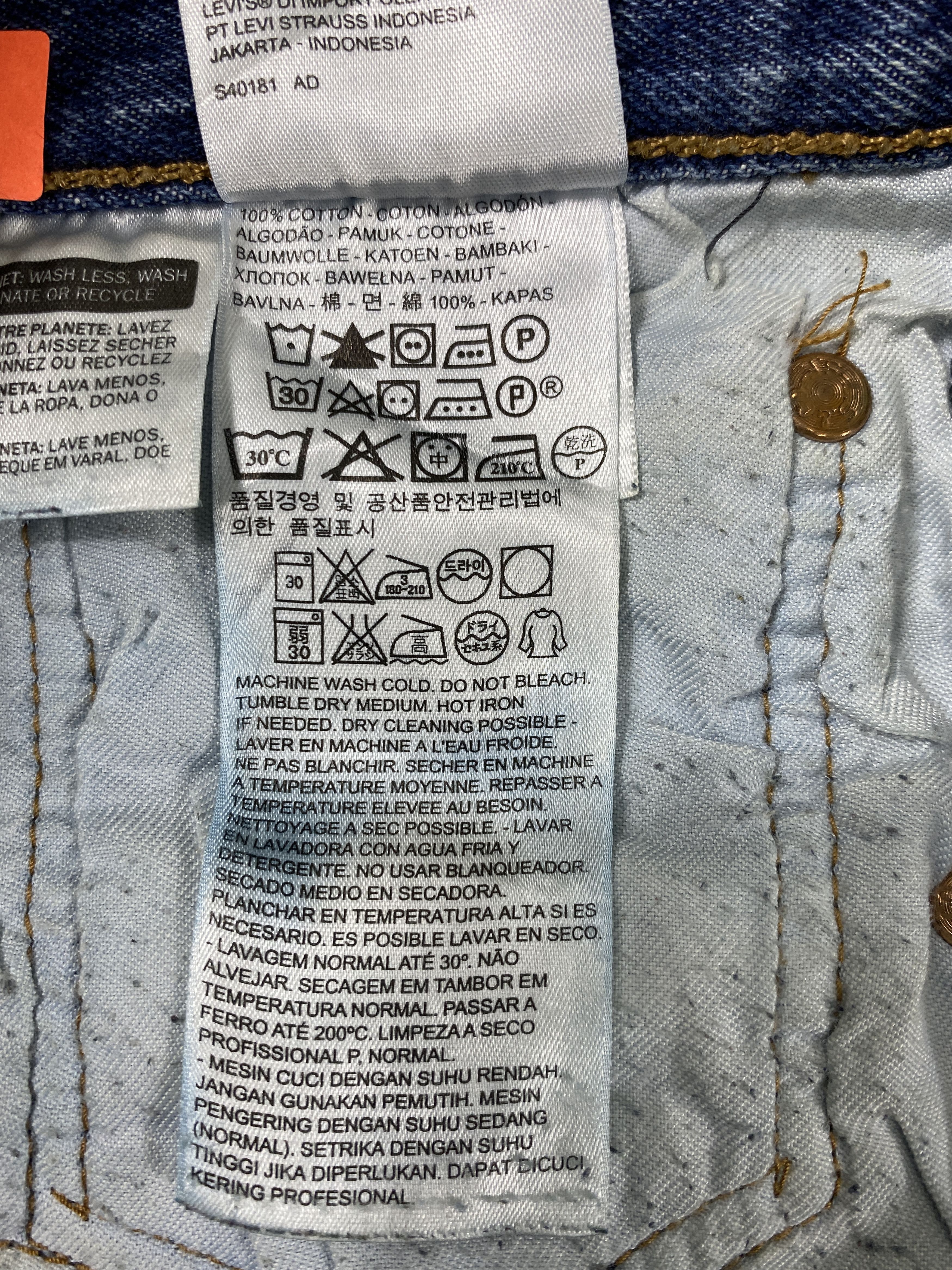 Levi's Blue Vintage Levi's 501 Jeans 35x32 Denim -JN2321 Size US 35 - 9 Thumbnail