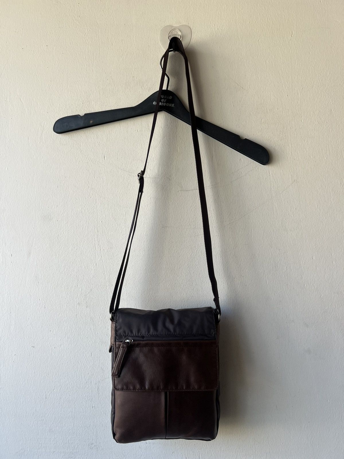 Yohji Yamamoto Vintage 2000 Yohji Yamamoto Y’saccs Hybrid Leather Sling Bag Size ONE SIZE - 17 Thumbnail