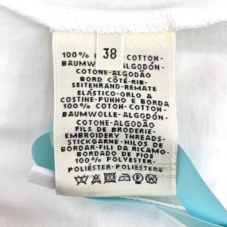 Hermes Hermes White Pocket Embroidered Cotton Short-Sleeve T-Shir Size XS / US 0-2 / IT 36-38 - 6 Thumbnail