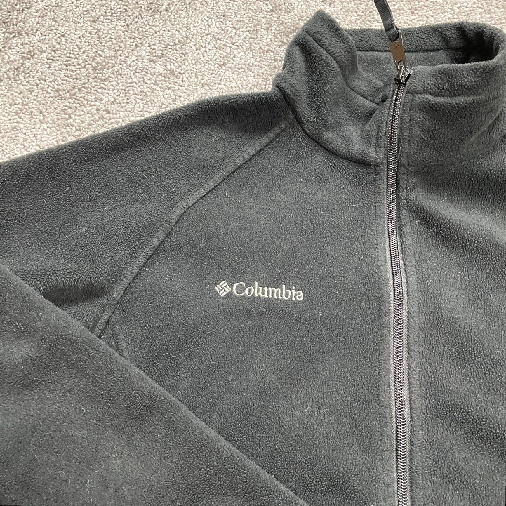 Vintage Columbia Jacket Womens Large Black Full Zip Pockets Fleece Outdoor Hiking Ladies Size L / US 10 / IT 46 - 3 Thumbnail