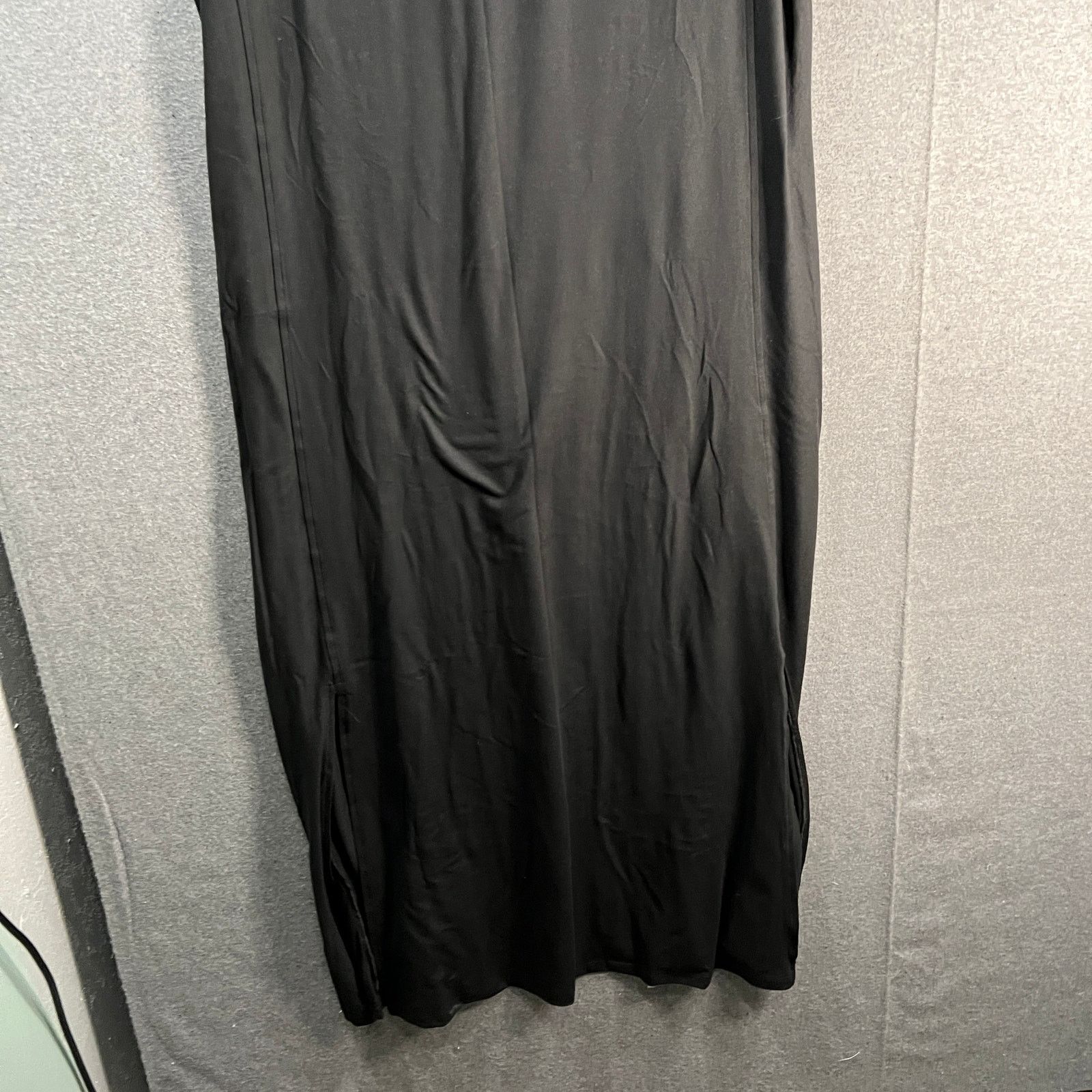 Other Cuddl Duds Flexwear Short-Sleeve Maxi Dress Black Size 1X Size XL / US 12-14 / IT 48-50 - 5 Thumbnail