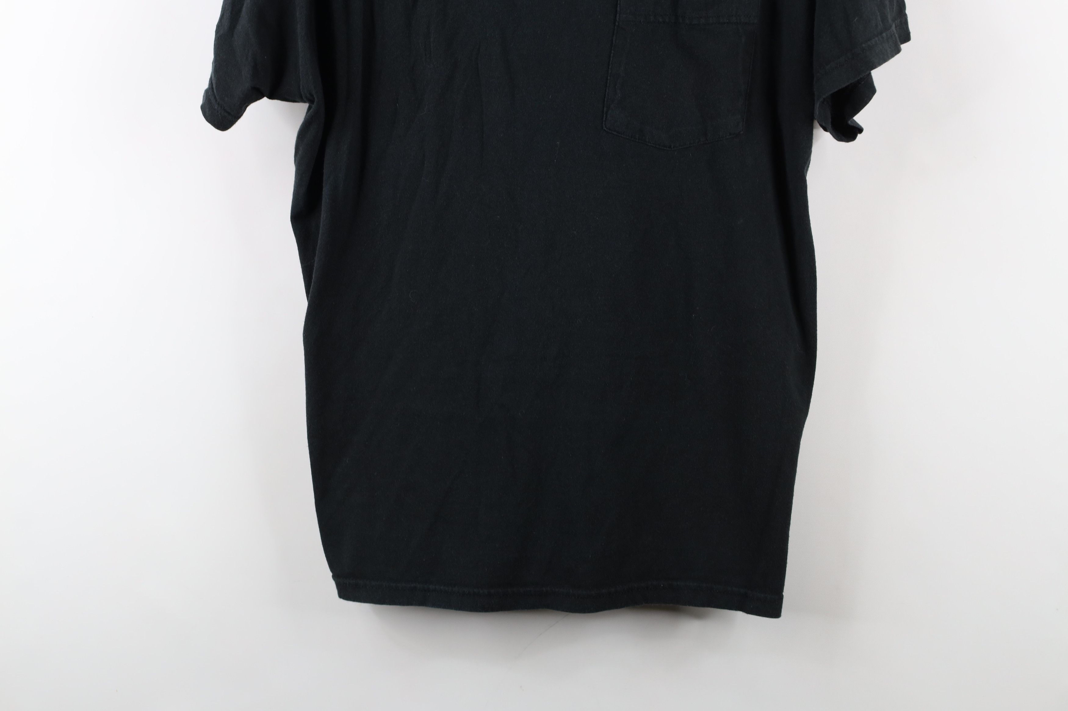 Vintage Vintage 90s Streetwear Blank Pocket T-Shirt Black Cotton Size US M / EU 48-50 / 2 - 3 Thumbnail