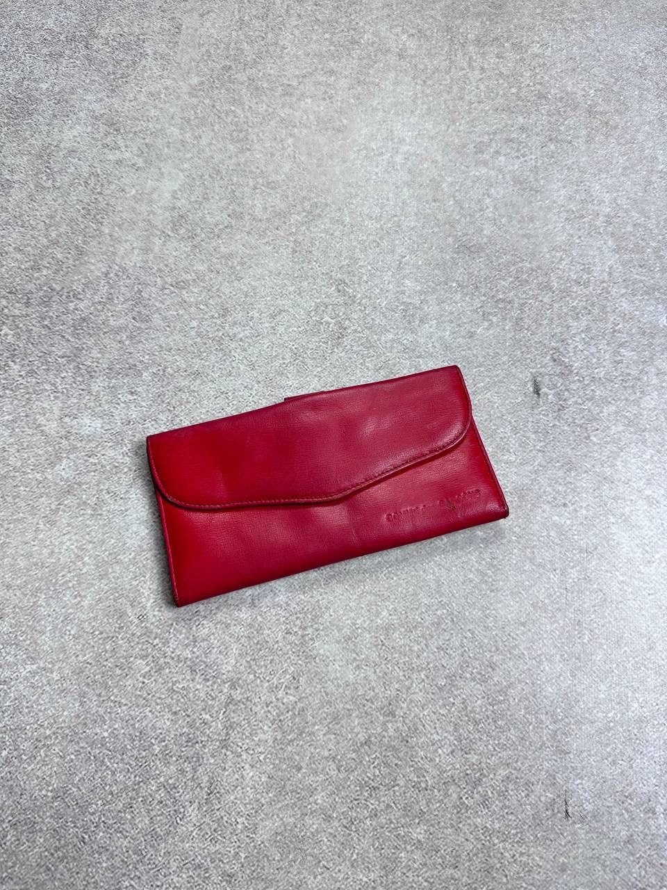 Comme des Garcons Vintage Comme Des Garcons Red Leather Clutch Wallet Rare Size ONE SIZE - 3 Thumbnail