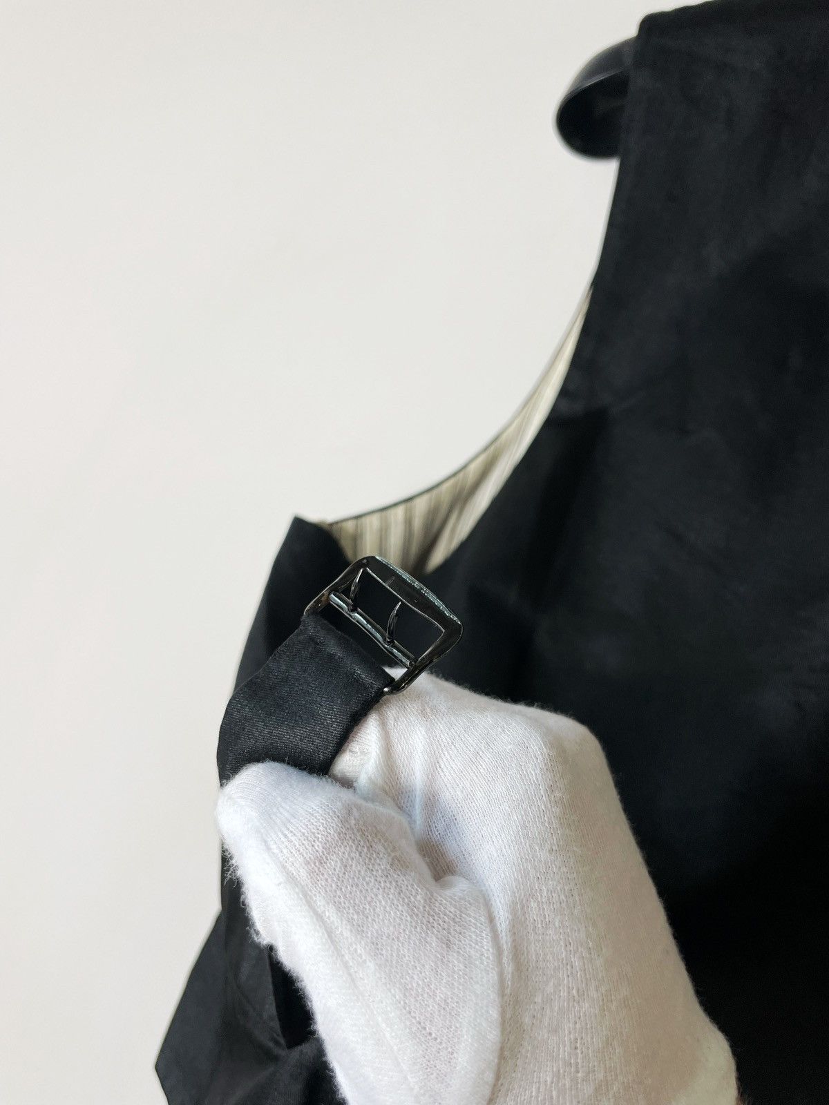 Vintage Antique Black Edwardian Waistcoat Tailored Fit Waistcoat Size US S / EU 44-46 / 1 - 11 Thumbnail