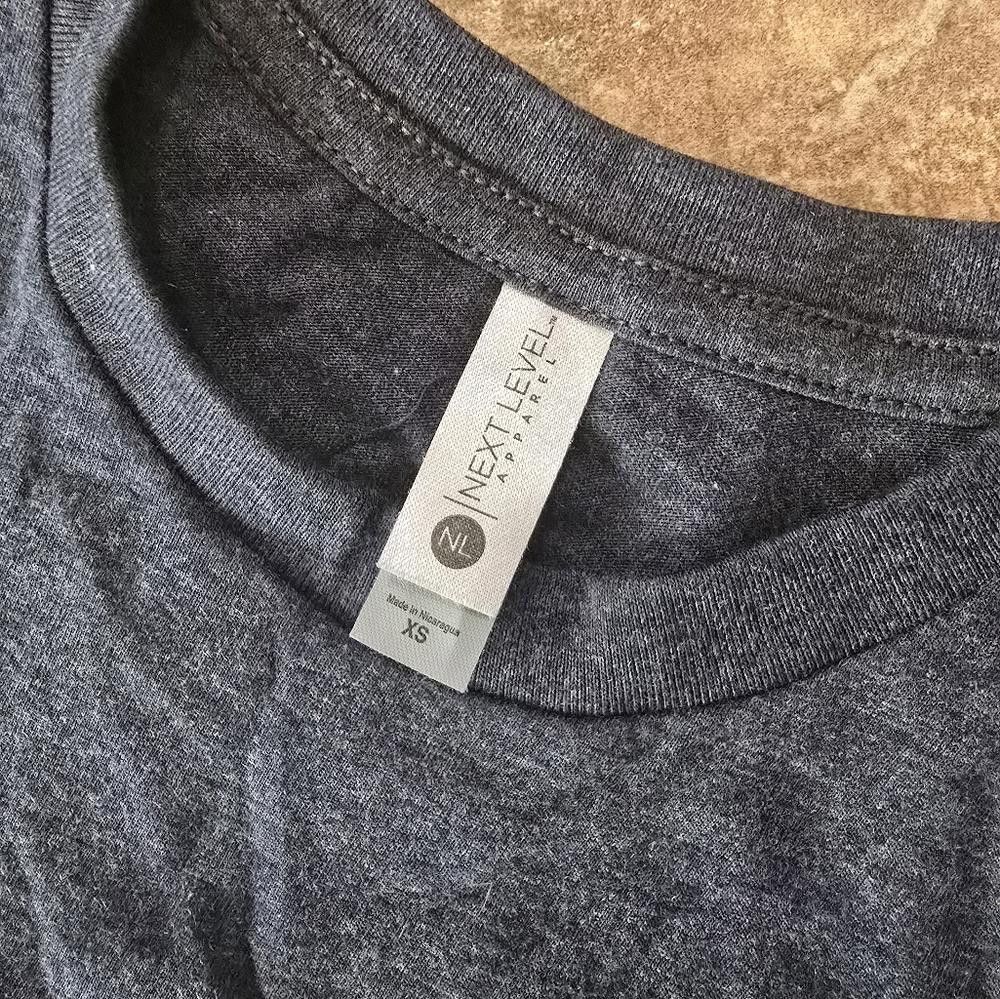 Next Level Apparel Dark Grey Pinkbox Doughnuts Short Sleeve Size XS / US 0-2 / IT 36-38 - 3 Thumbnail