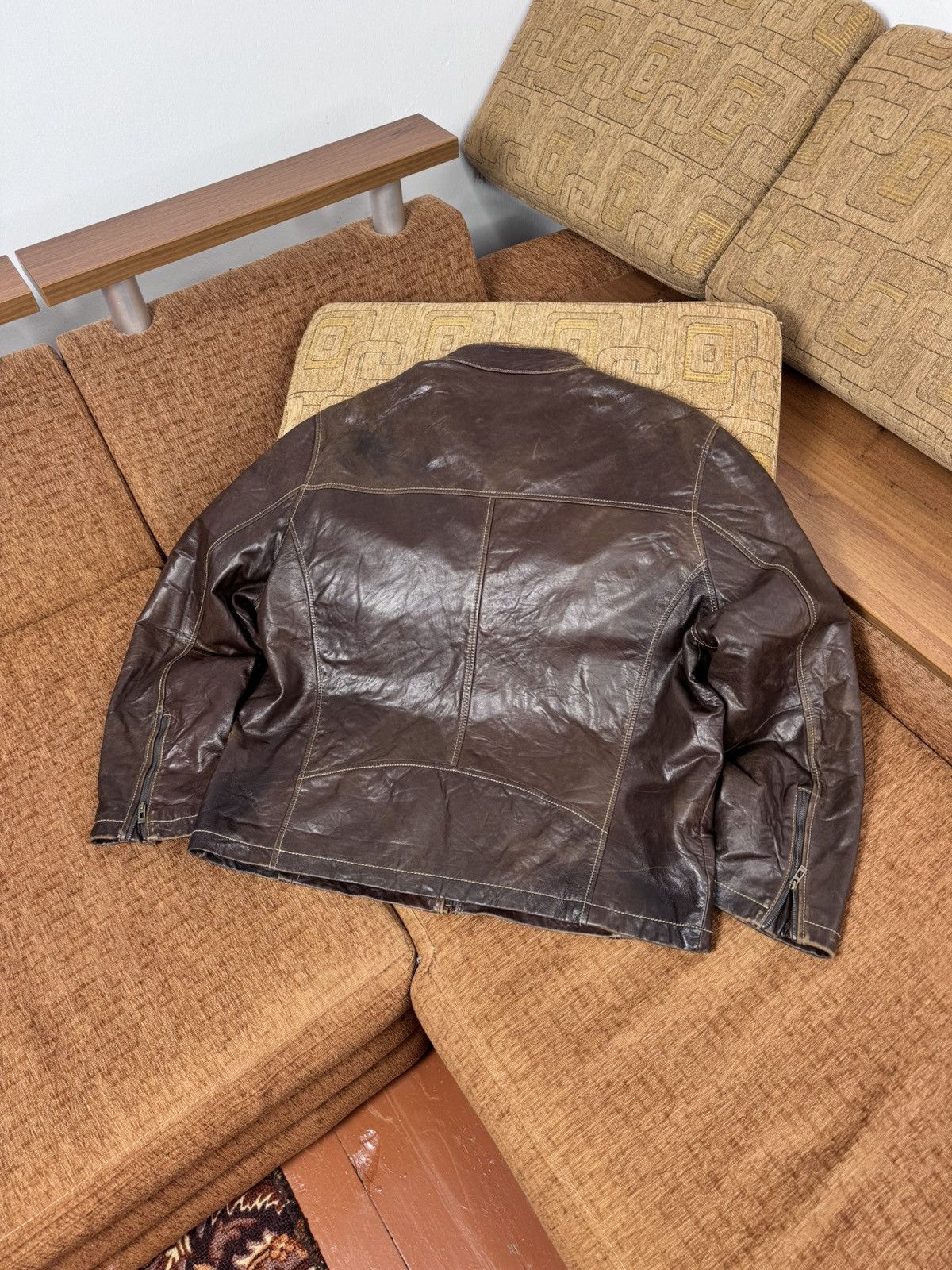 Guess Guess Leather Jacket Classic Style Brown color size XL Size US XL / EU 56 / 4 - 15 Thumbnail