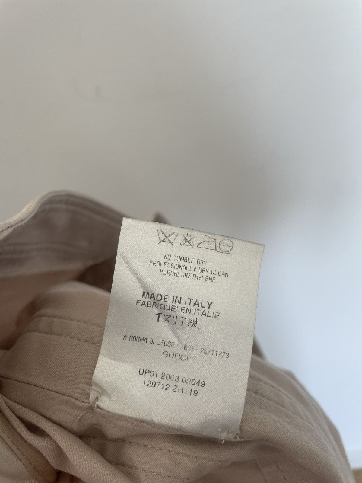 Gucci Gucci Beige Women Pant Designer Classic Luxury Rare Size 27" / US 4 / IT 40 - 6 Thumbnail