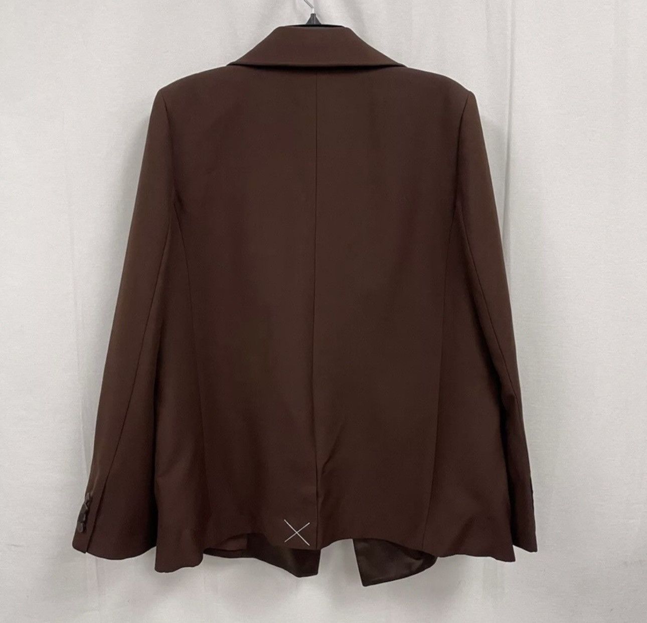 KHAITE KHAITE Women’s Johnson Satin Lapel Blazer in Brown sz 10 NWT Size L / US 10 / IT 46 - 3 Thumbnail