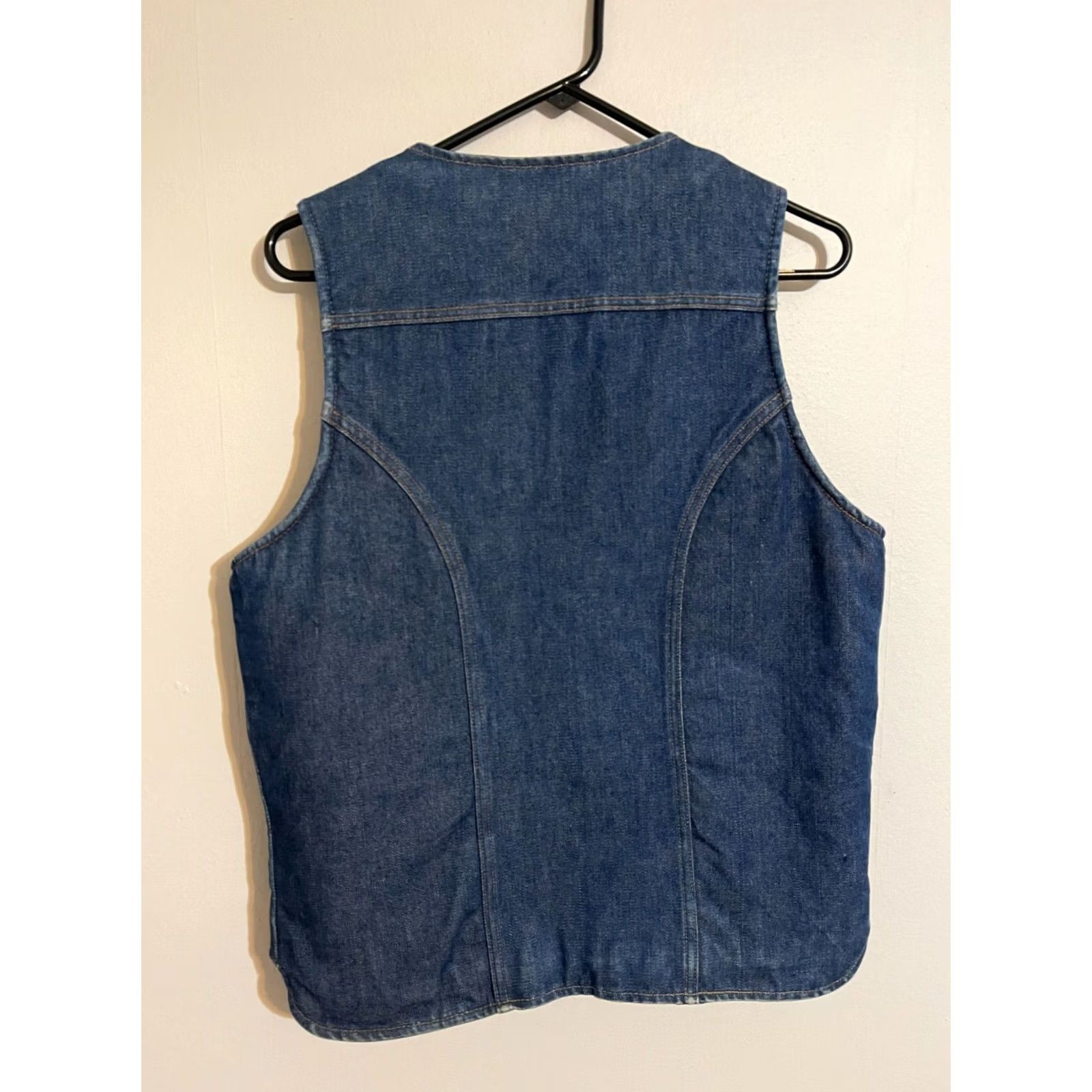 Wrangler VINTAGE Wrangler Vest Men's M Blue "No-Fault" Denims USA Shearling Lined Size US M / EU 48-50 / 2 - 4 Thumbnail