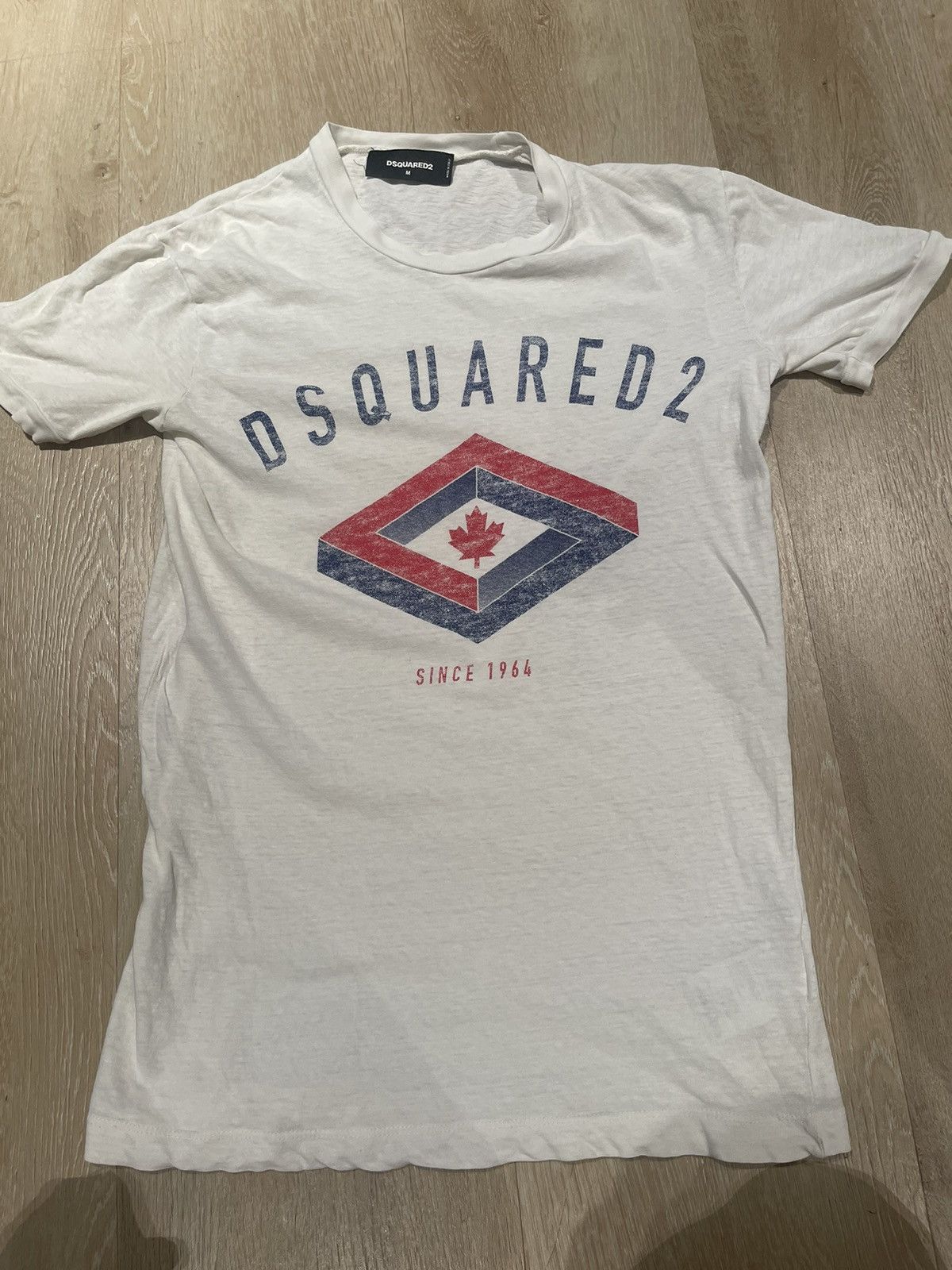 image of Dsquared2 Tee in White, Men's (Size Medium)