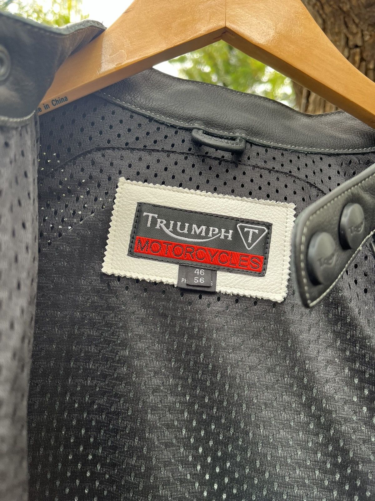 Other TRIUMPH Motorcycle Leather Genuine Perforated Jacket 46, NWT Size US XL / EU 56 / 4 - 4 Thumbnail