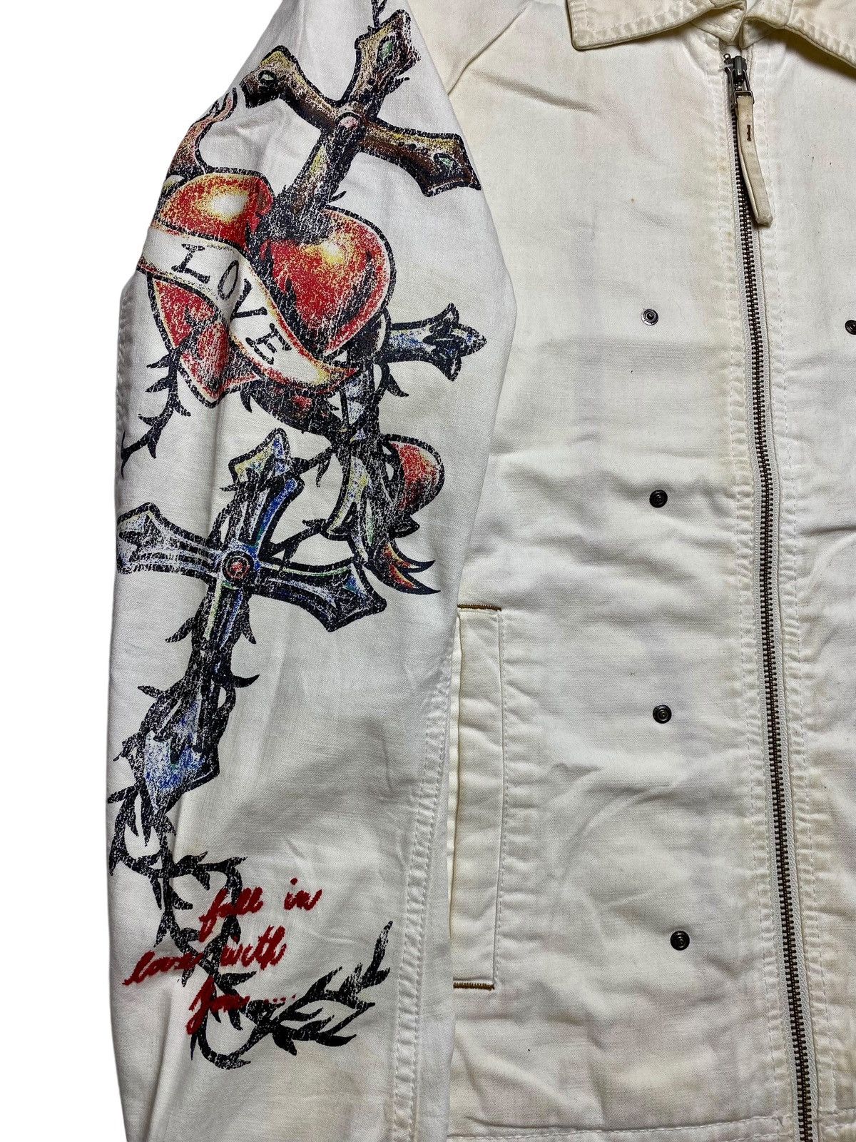 If Six Was Nine 2000s Nicole Club - Cross Tatto Work Jacket Size US M / EU 48-50 / 2 - 5 Thumbnail