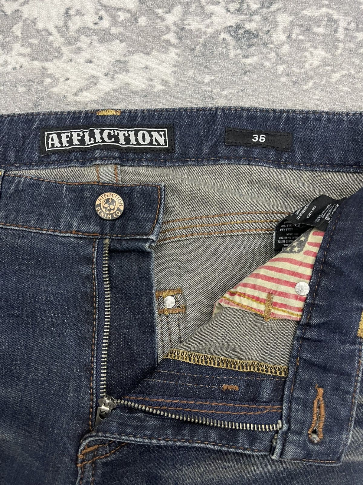 Affliction Vintage Affliction Black Premium Edition Denim Size US 36 / EU 52 - 11 Thumbnail