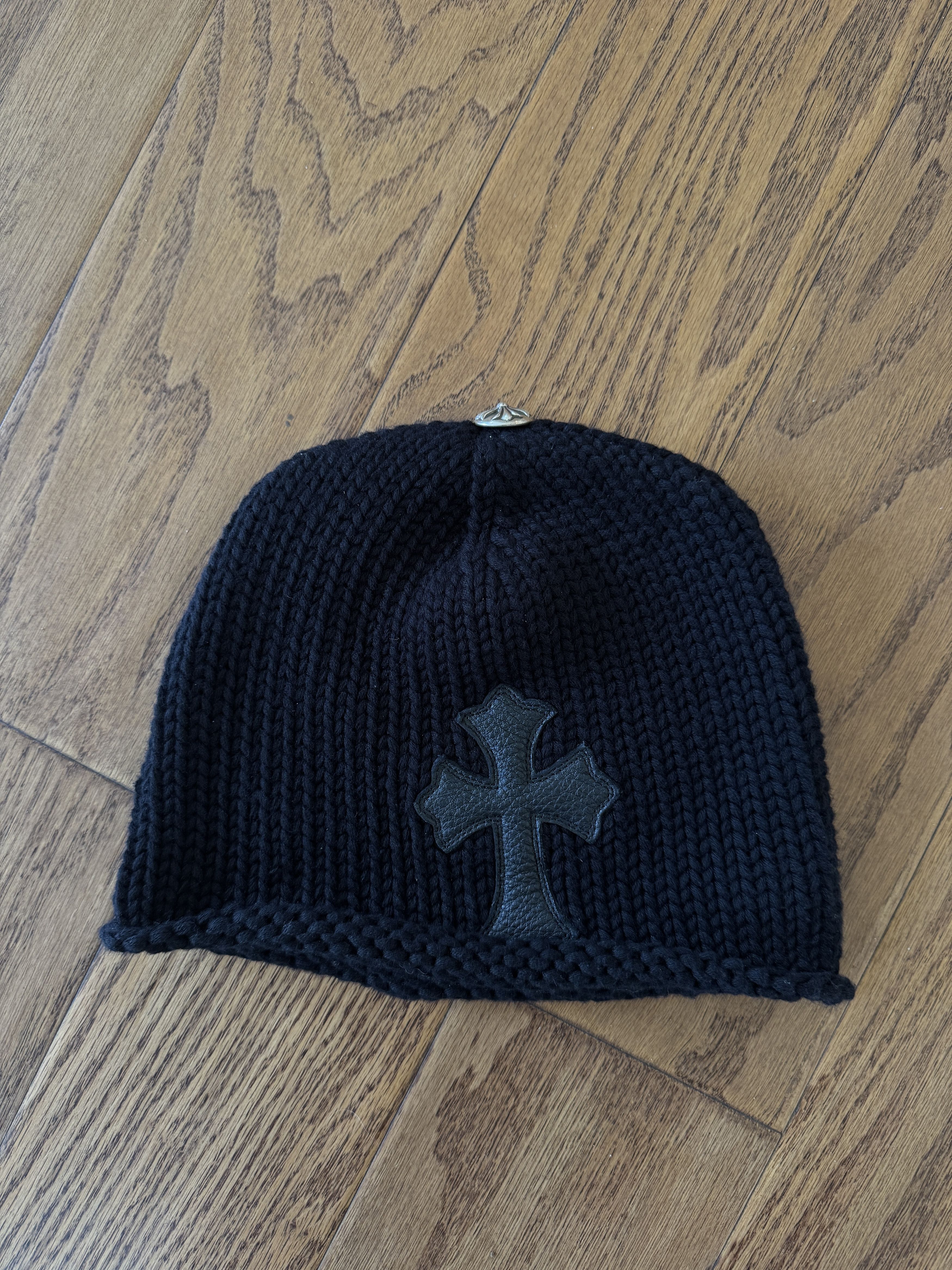 Chrome Hearts Chrome Hearts Cashmere Beanie with Cross Patch Size ONE SIZE - 1 Thumbnail