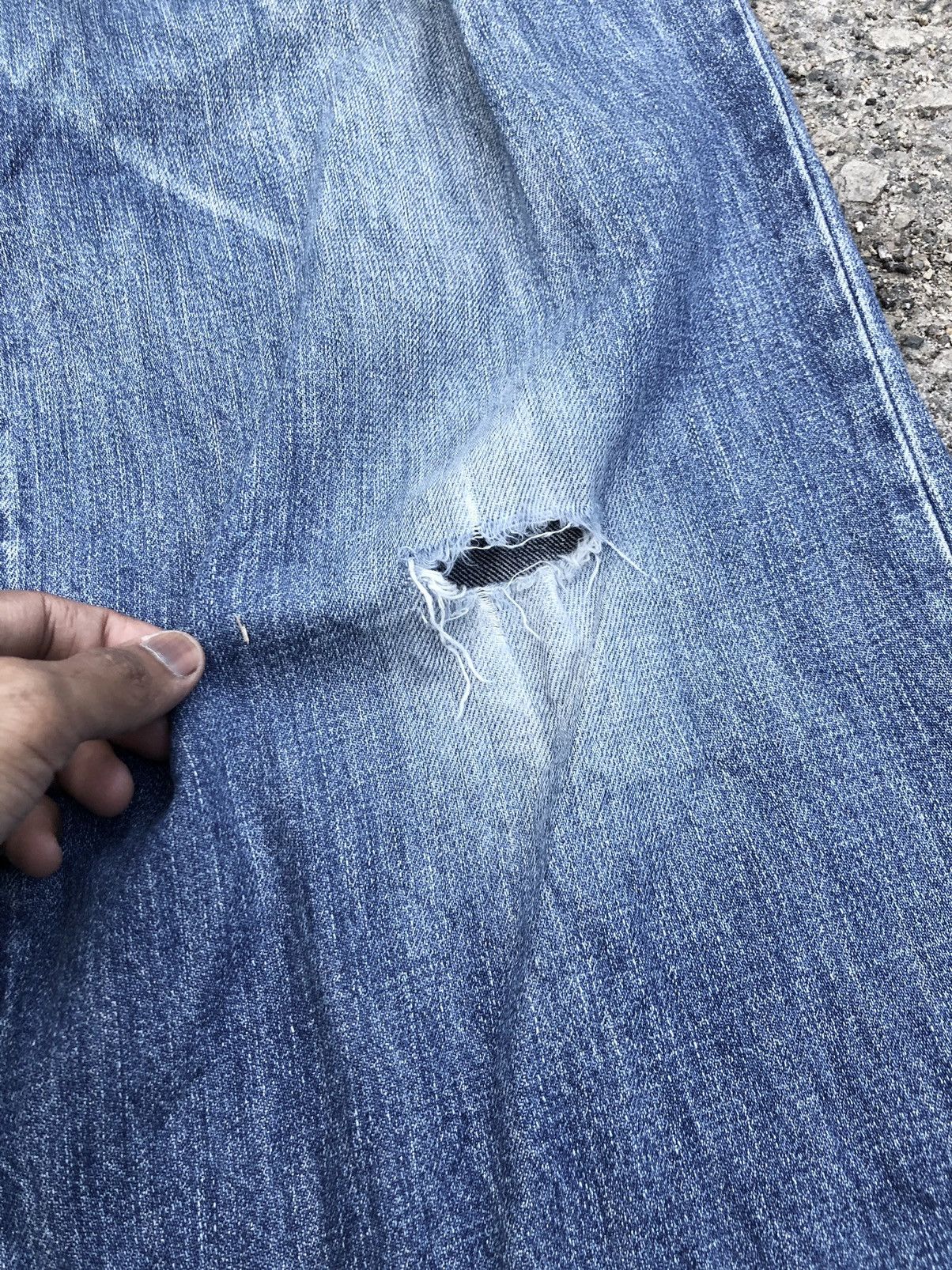 Japanese Brand SUPER BAGGY⚡️⚡️COEN JAPAN DISTRESSED JEANS Size US 28 / EU 44 - 6 Thumbnail