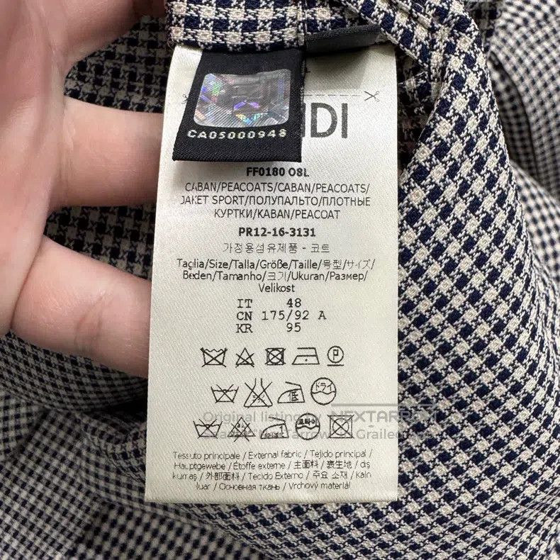 Fendi Fendi Black and White Plaid Coat Size US M / EU 48-50 / 2 - 3 Thumbnail