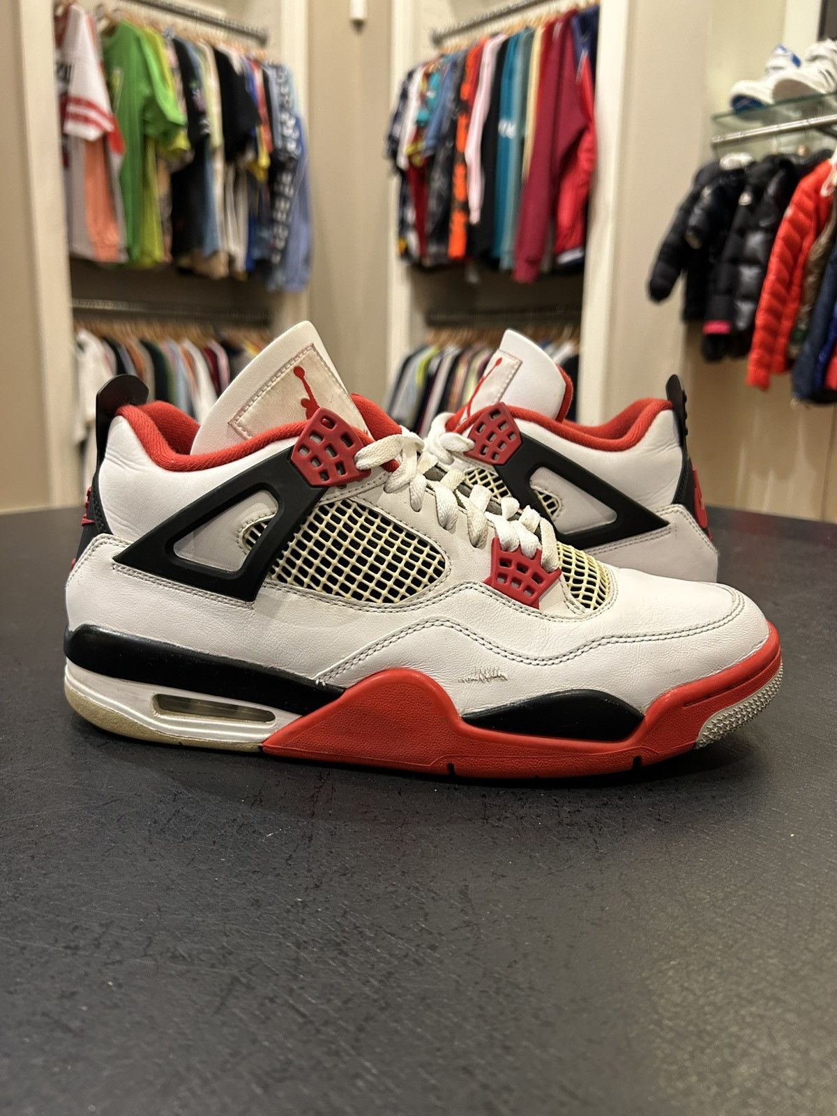 Jordan Brand Jordan 4 Retro ‘Fire Red’ 2020 Size US 10 / EU 43 - 1 Thumbnail