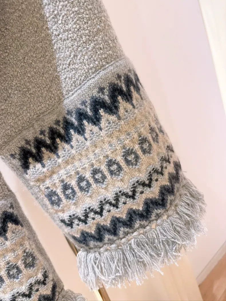 Loro Piana Loro Piana size 110*25cm Fringe tassel cashmere scarf Size ONE SIZE - 4 Thumbnail