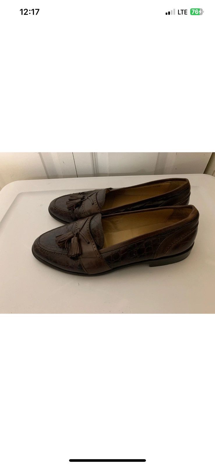 Johnston & Murphy Johnston Murphy Mens 10.5M Brown Cellini Made Italy Tassels Size US 10.5 / EU 43-44 - 8 Thumbnail