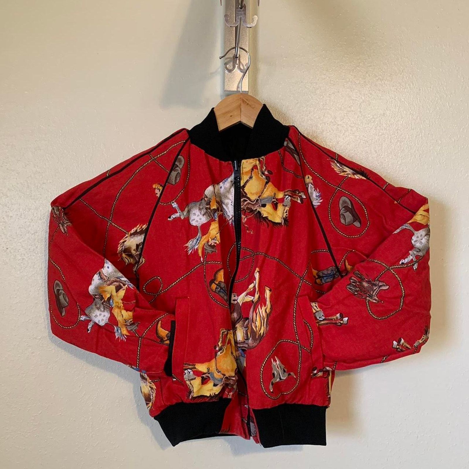 Vintage Vintage 90s Kyta Make Co. Western Reversible Bomber Jacket Size M / US 6-8 / IT 42-44 - 1 Thumbnail