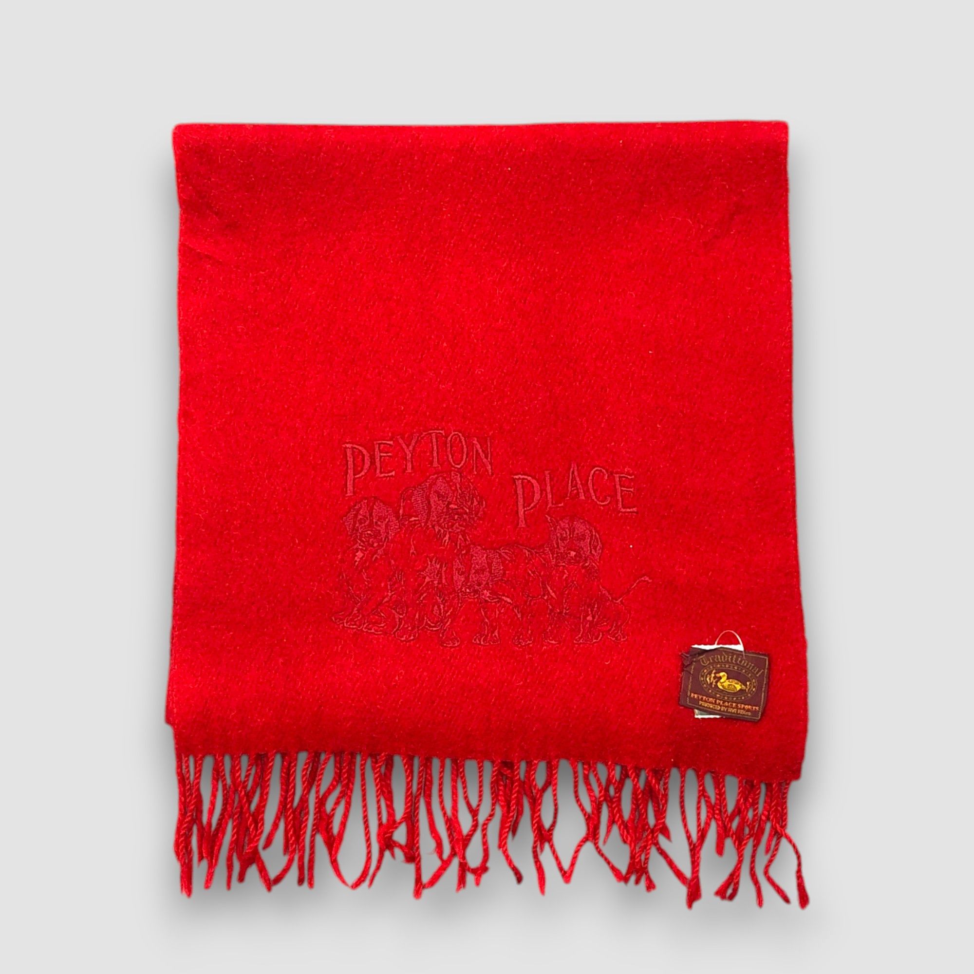 PPFM Vintage Peyton Place Scarf Muffler Wool Cashmere Scarves Size ONE SIZE - 3 Thumbnail