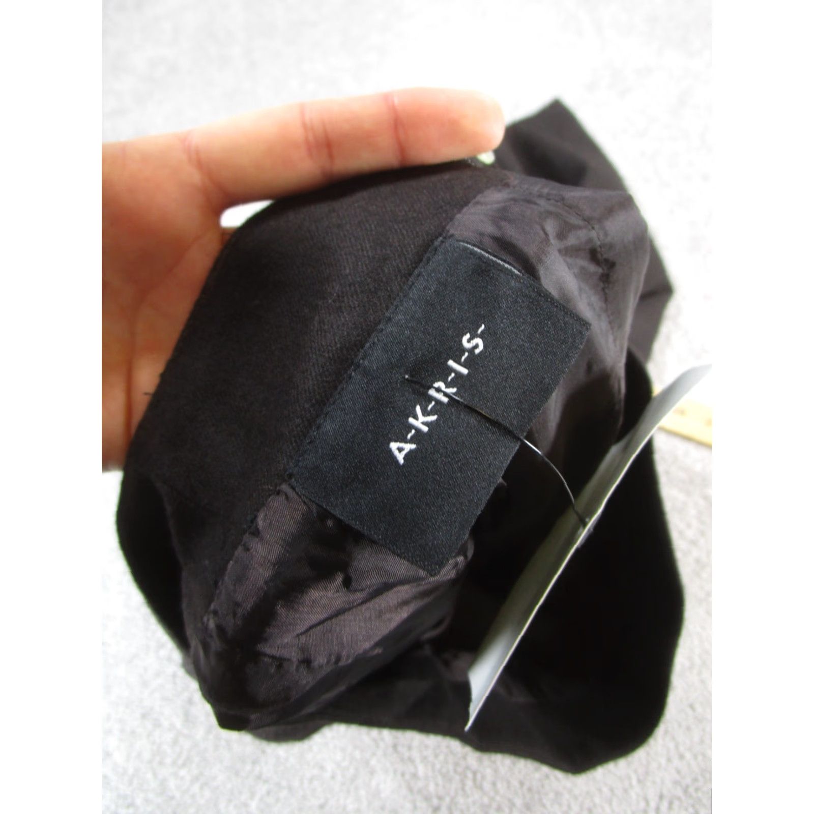 Akris VINTAGE Akris Womens Skirt Midi Pencil Wool Black Size 14 Business Casual Party Size 36" / US 14 / IT 50 - 6 Thumbnail