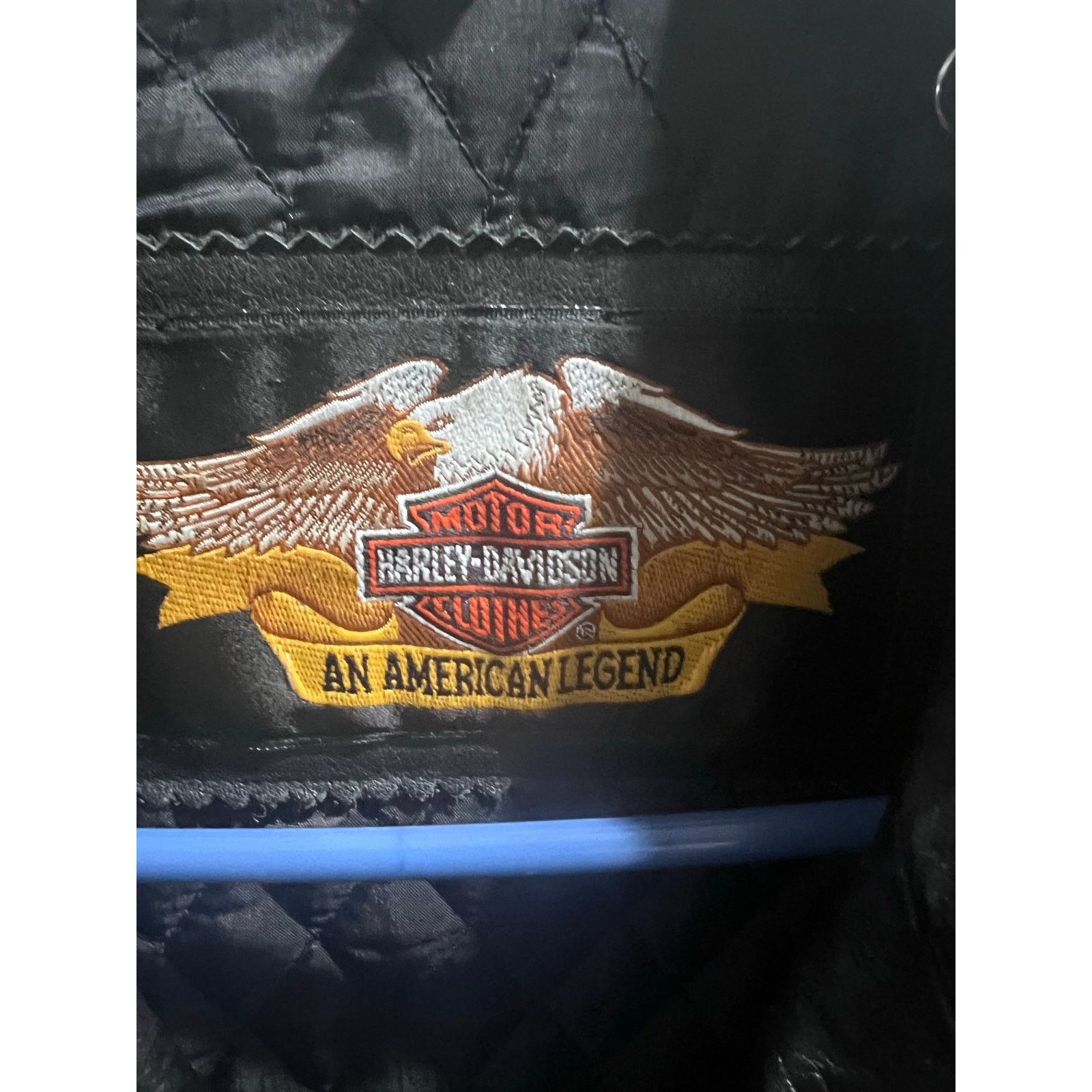 Harley Davidson Harley-Davidson Men’s Leather Jacket 44 L Black Eagle Patch Size L / US 10 / IT 46 - 3 Thumbnail
