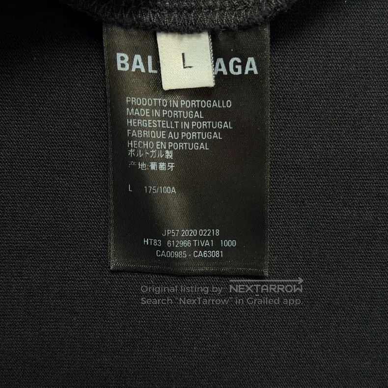 Balenciaga Balenciaga Black Band Graphic Short Sleeve Size US L / EU 52-54 / 3 - 6 Thumbnail