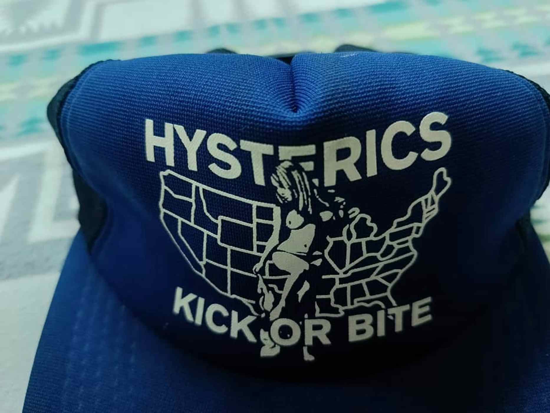 Hysteric Glamour 🔥🔥 Rare Vintage Hysteric Glamours Kick Or Bite Trucker Cap Size ONE SIZE - 2 Thumbnail