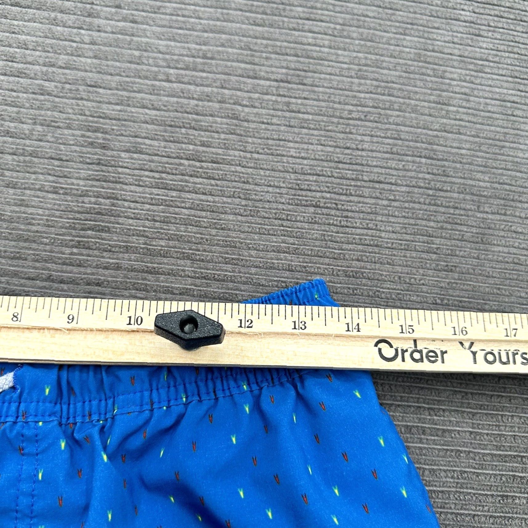 Vintage Fayettechill Shorts Men Small Blue Polyester Drawstring Inseam 6" Board Style 5-Pocket Outdoor Adult Regular Size US 29 - 5 Thumbnail